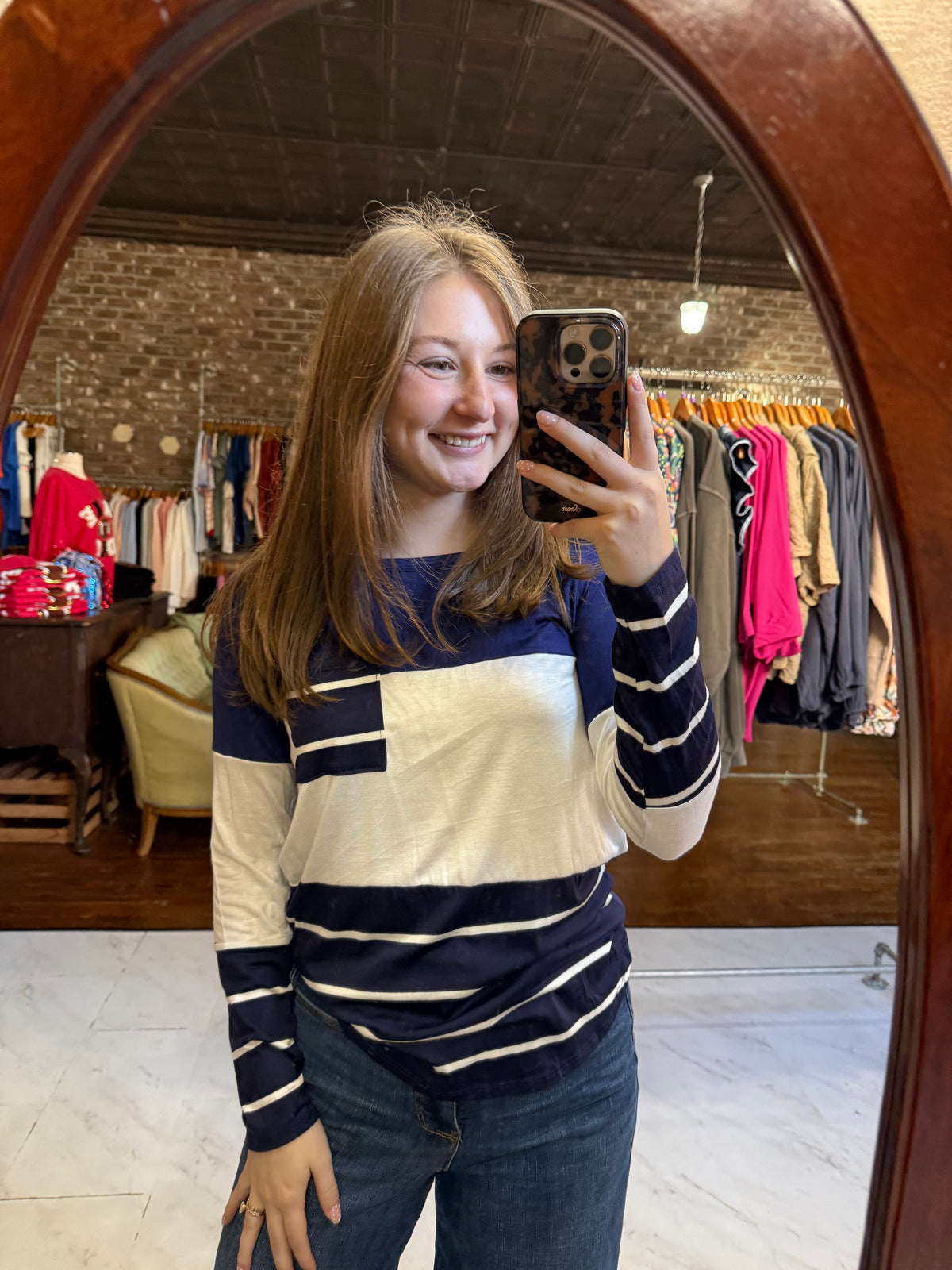 Candace Top - Navy