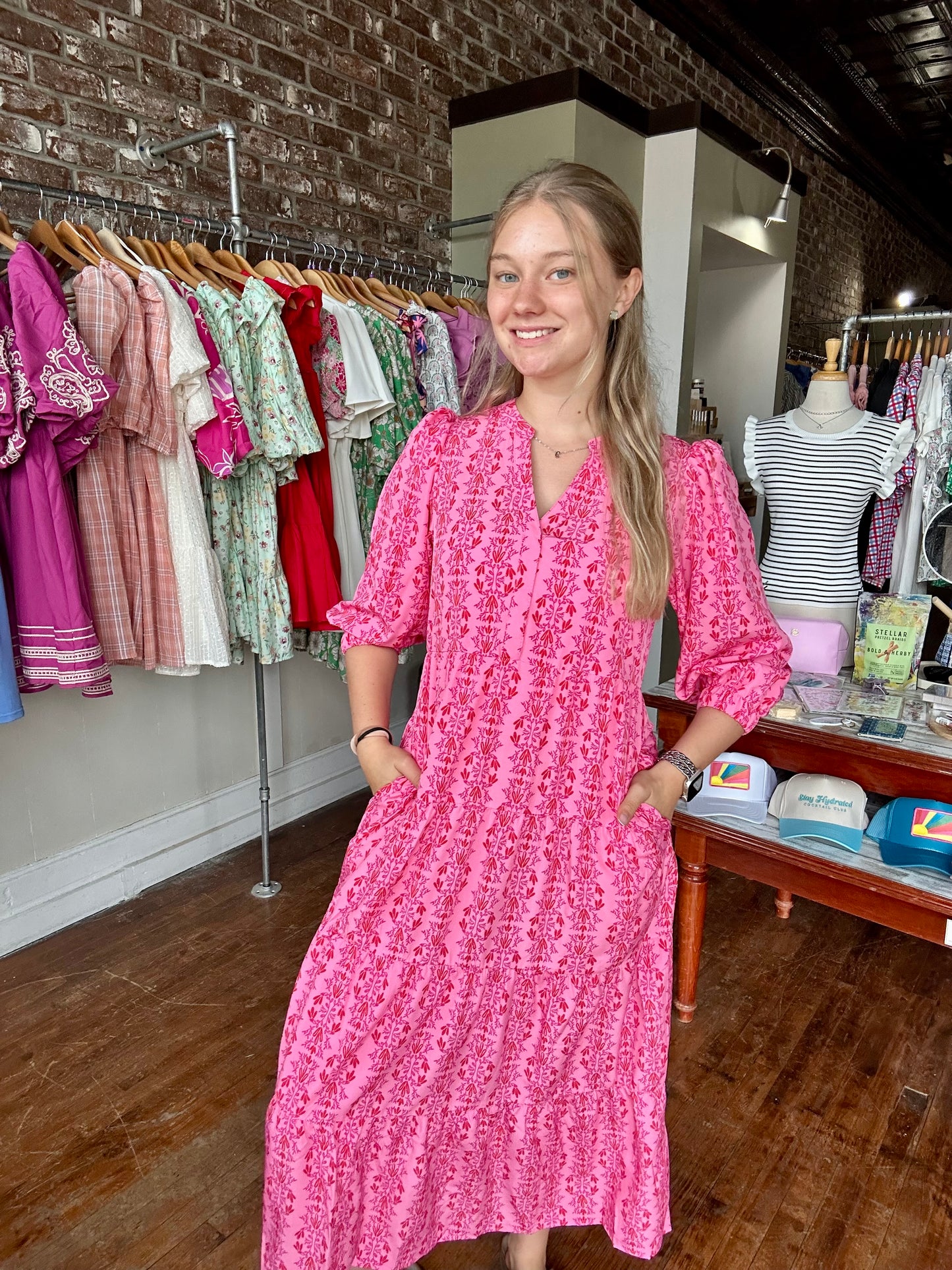 Cameron Dress | Heirloom Vine Pink