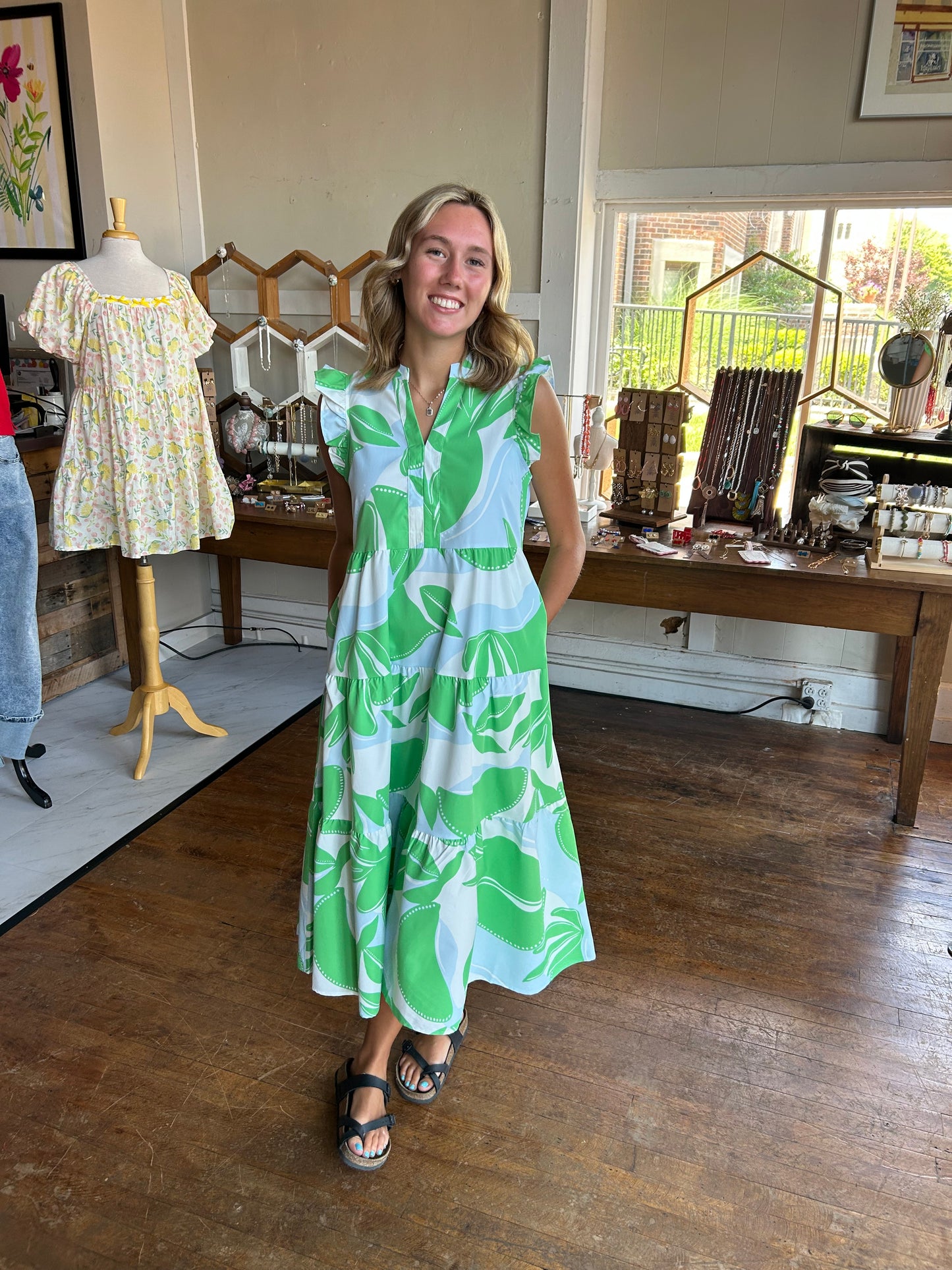 Kari Dress | in the Shade Light Blue - Mary Square