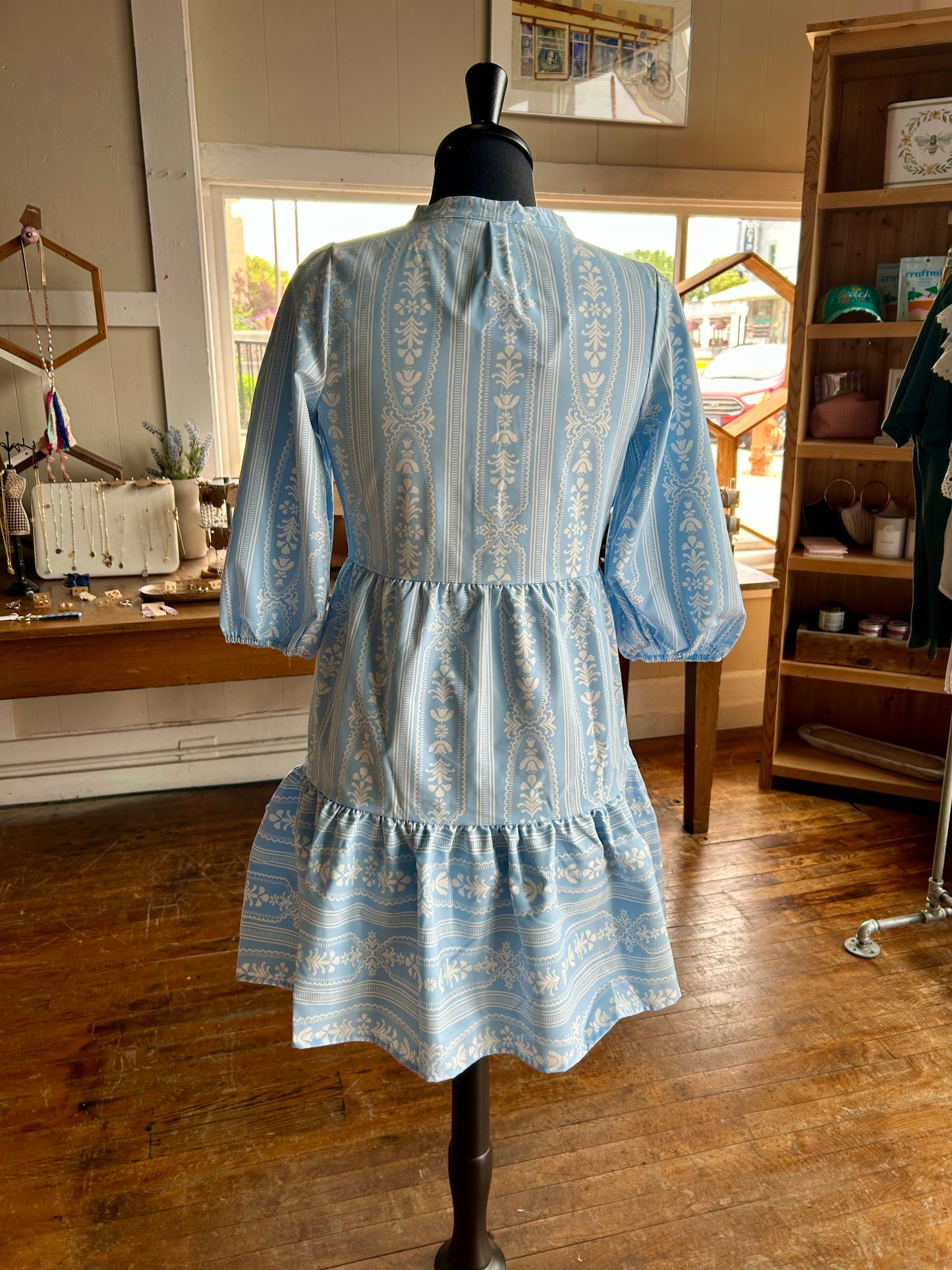 Riley Mini Dress | Flora Fanfare Pink; Tulip Tapestry