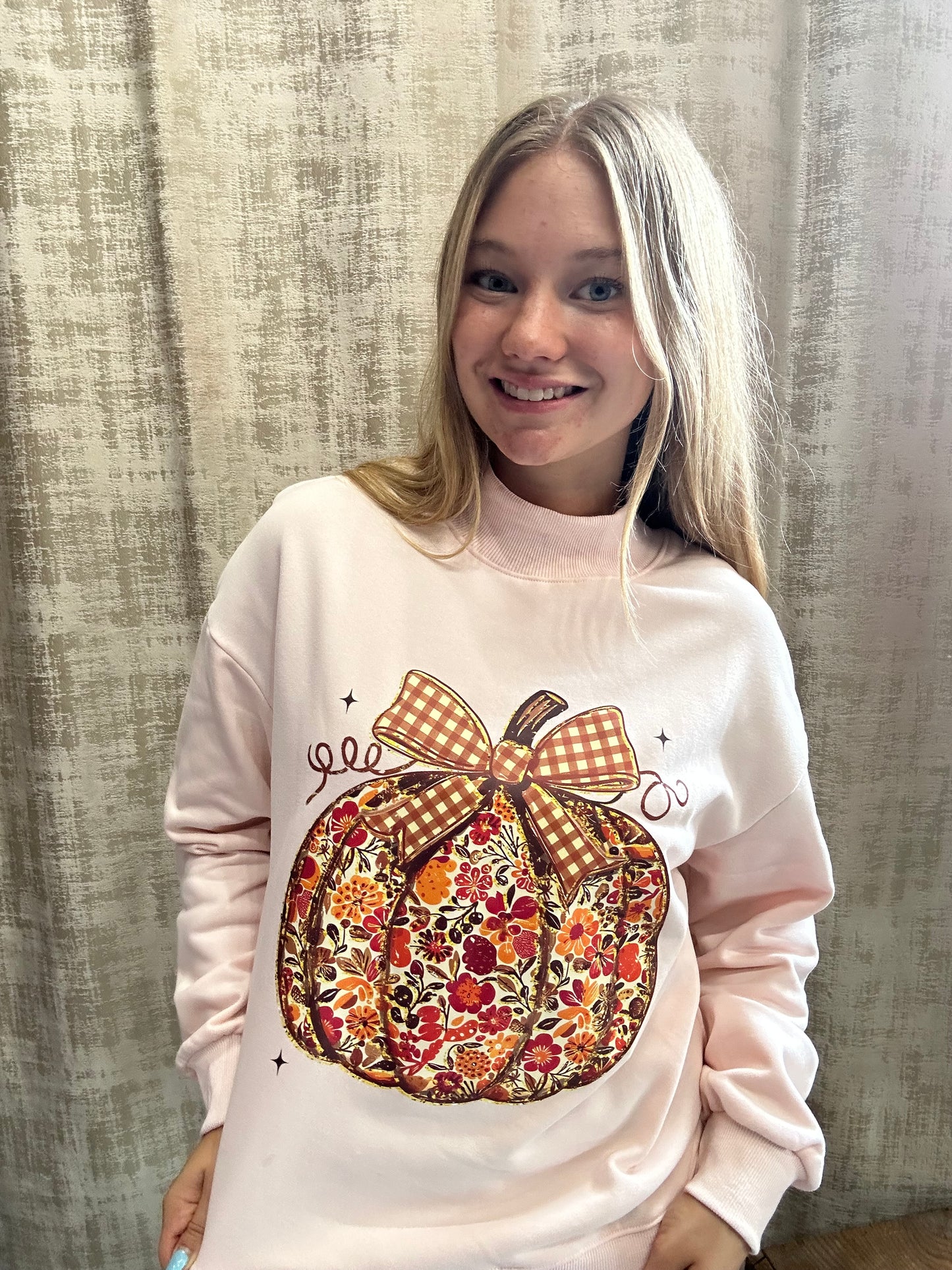 Pumpkin Mockneck - Pink