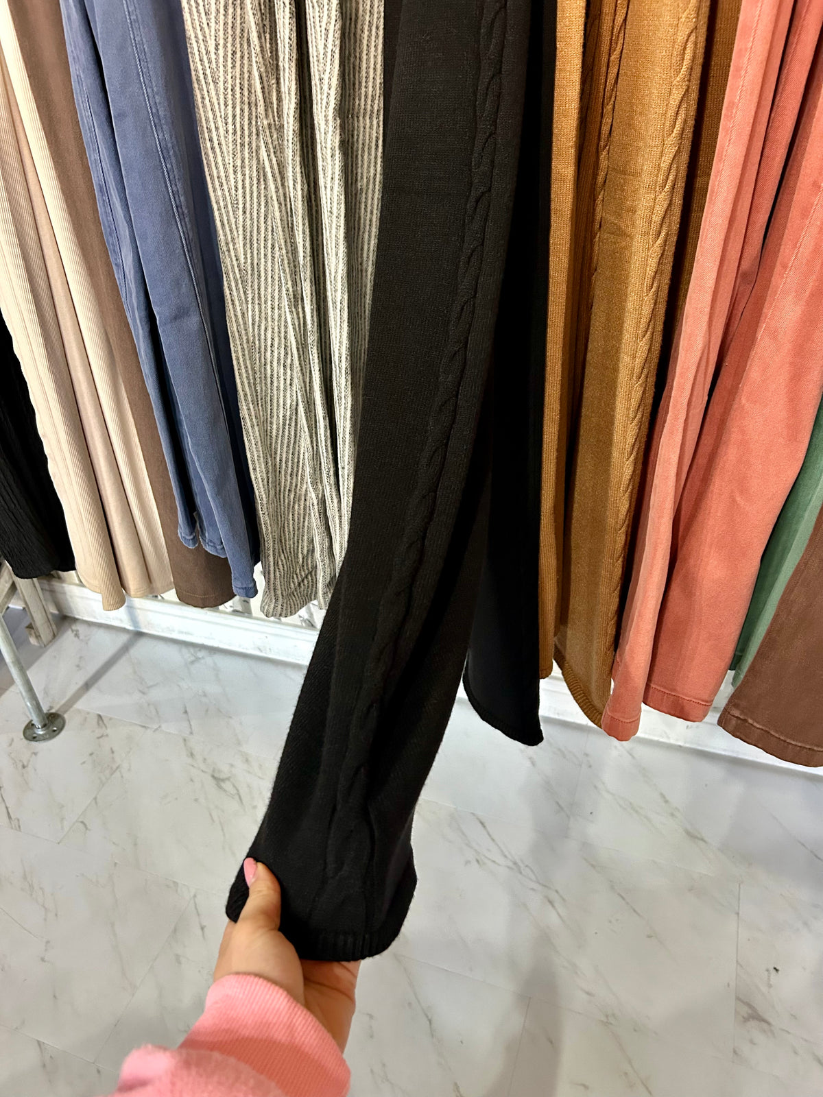 Lina Sweater Pants - Black