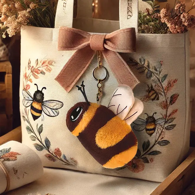 Bee Plushie Keychain