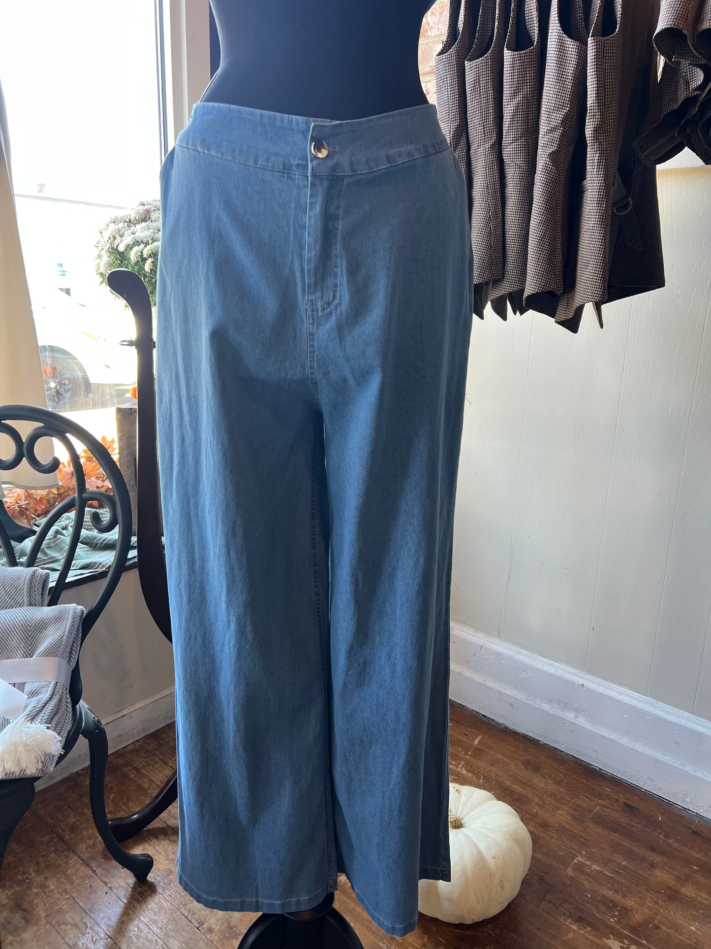 Chambray Pants