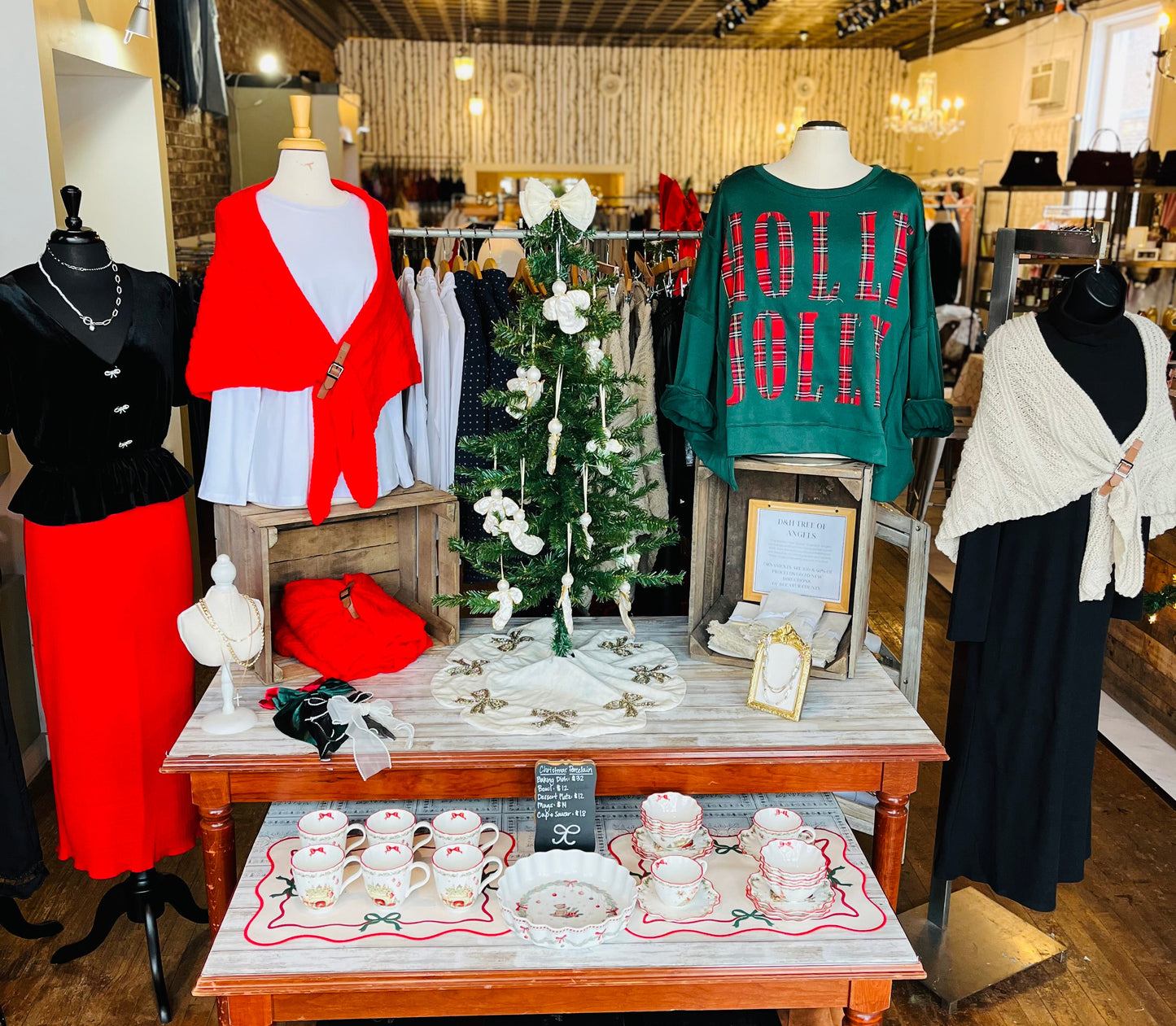 Knit Shawl with Leather Buckle