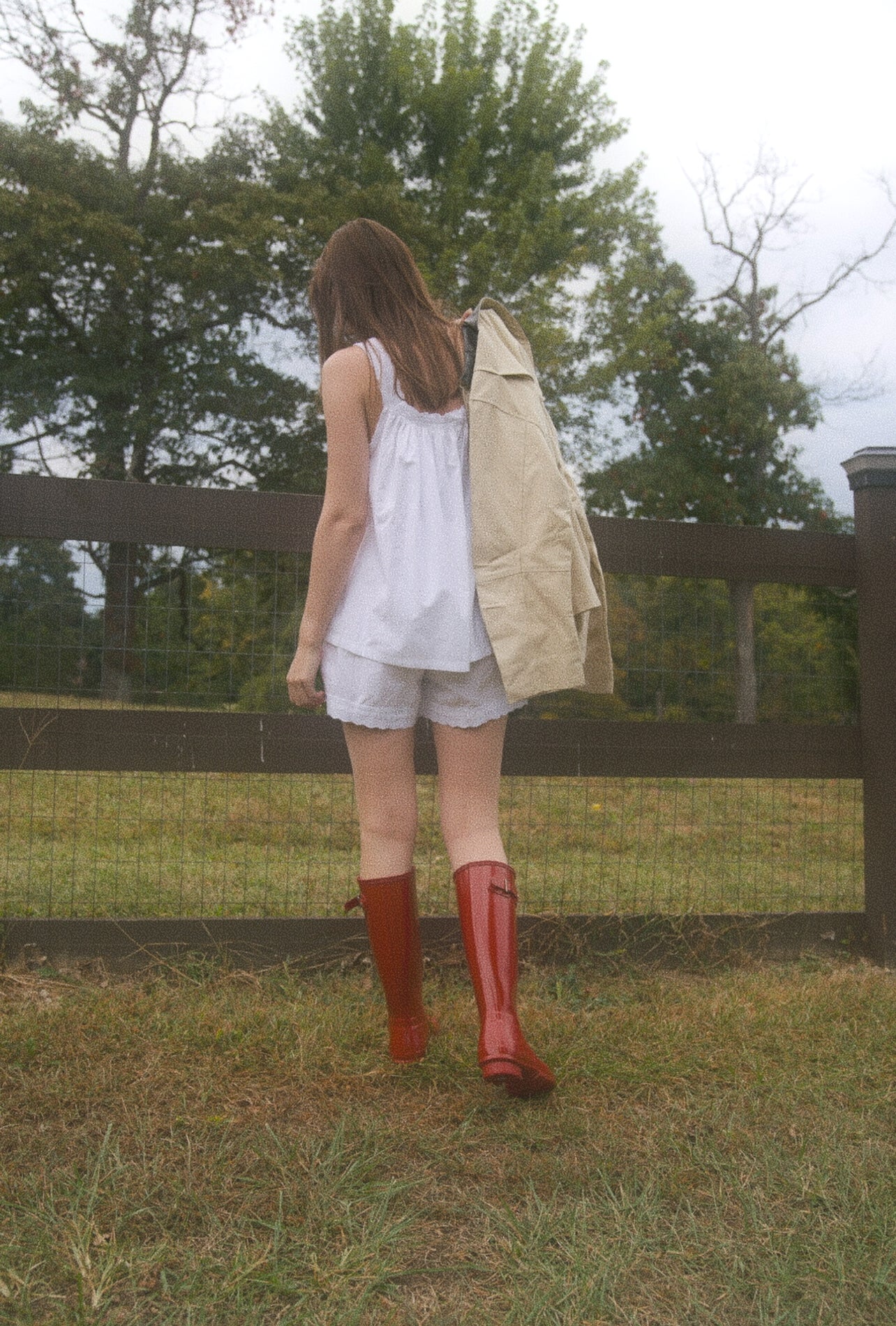 Sleeveless Button Down White Cotton Top & Short Set