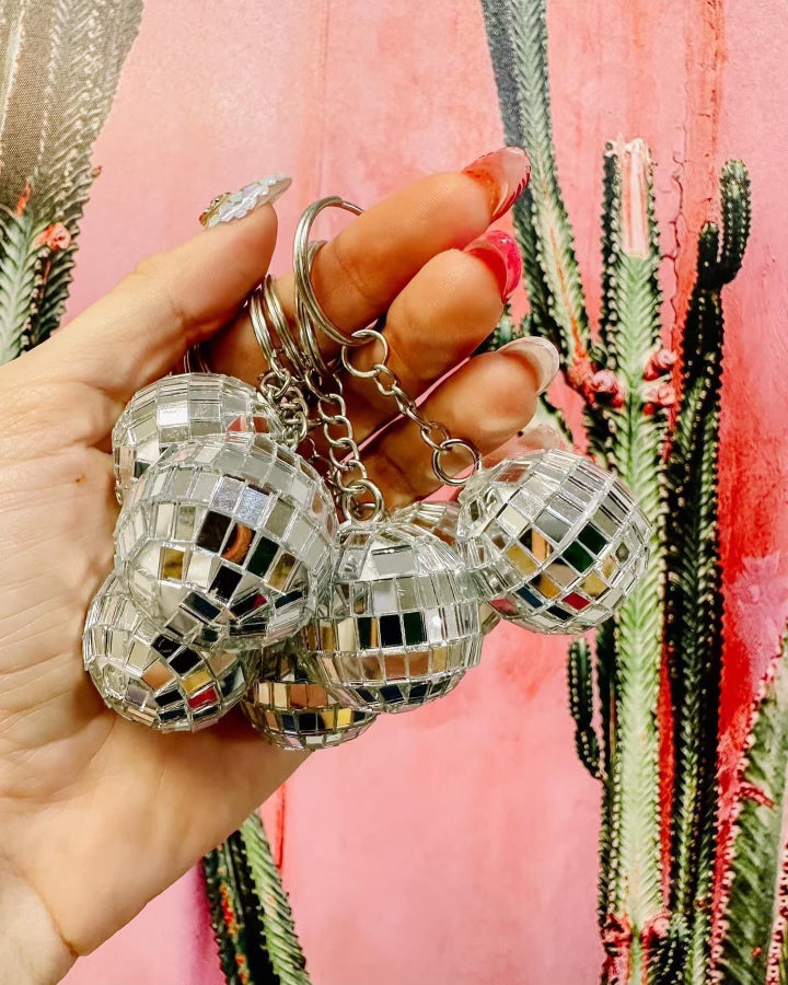 Disco 2025 ball keychain