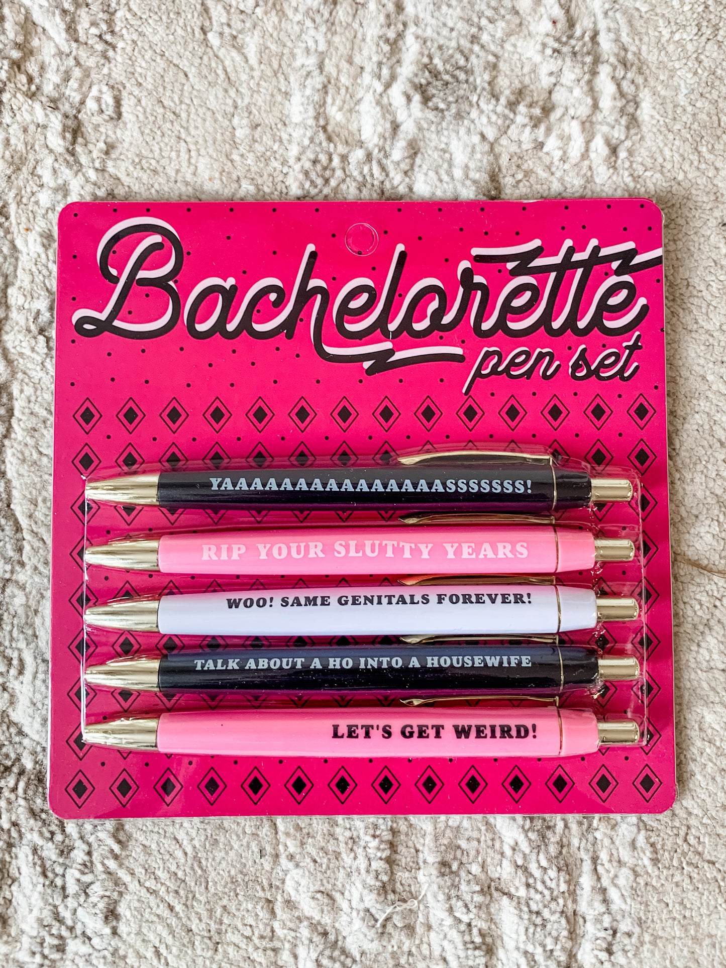 Bachelorette Pen Set