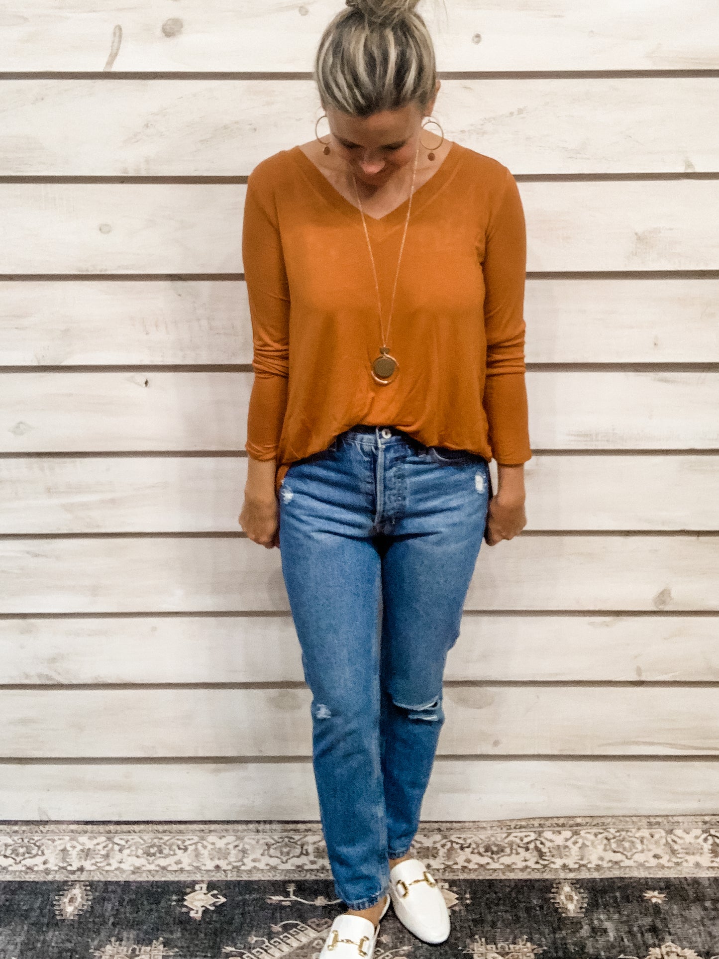 Mid Rise Boyfriend Jeans