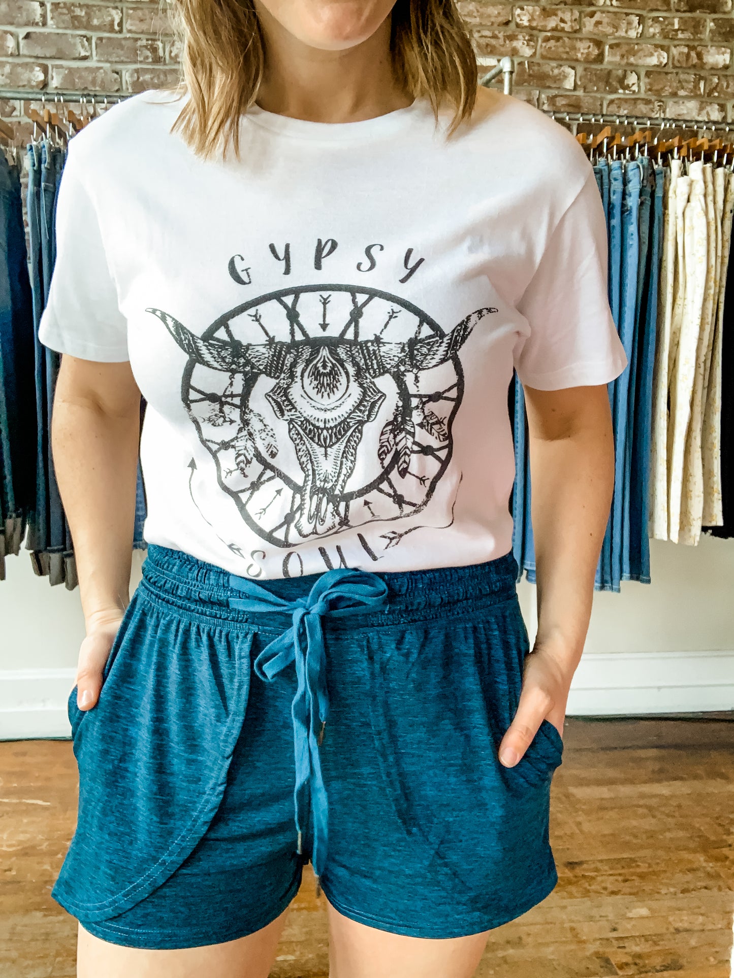Blue Tulip Hem Shorts