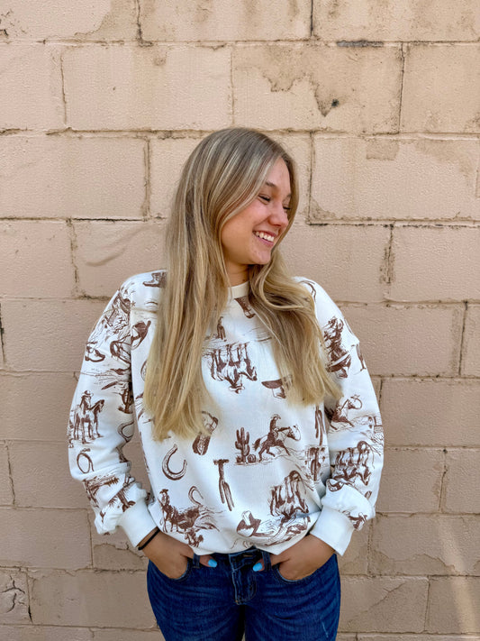 Laine Crewneck - Cream