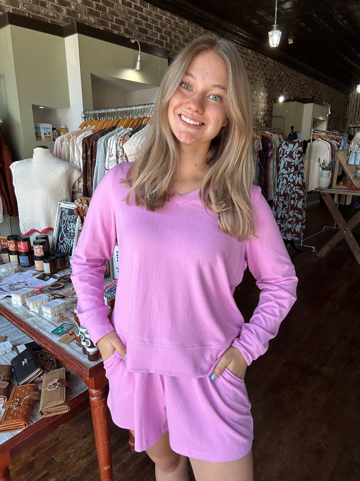 Mary Square - Carly Shorts Set | Lilac