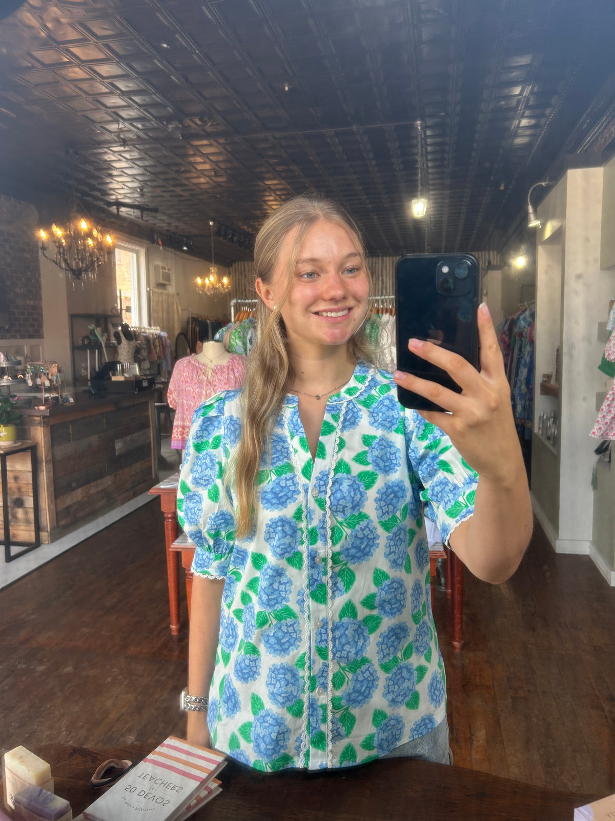 Elaine Top | Summerfair Blue