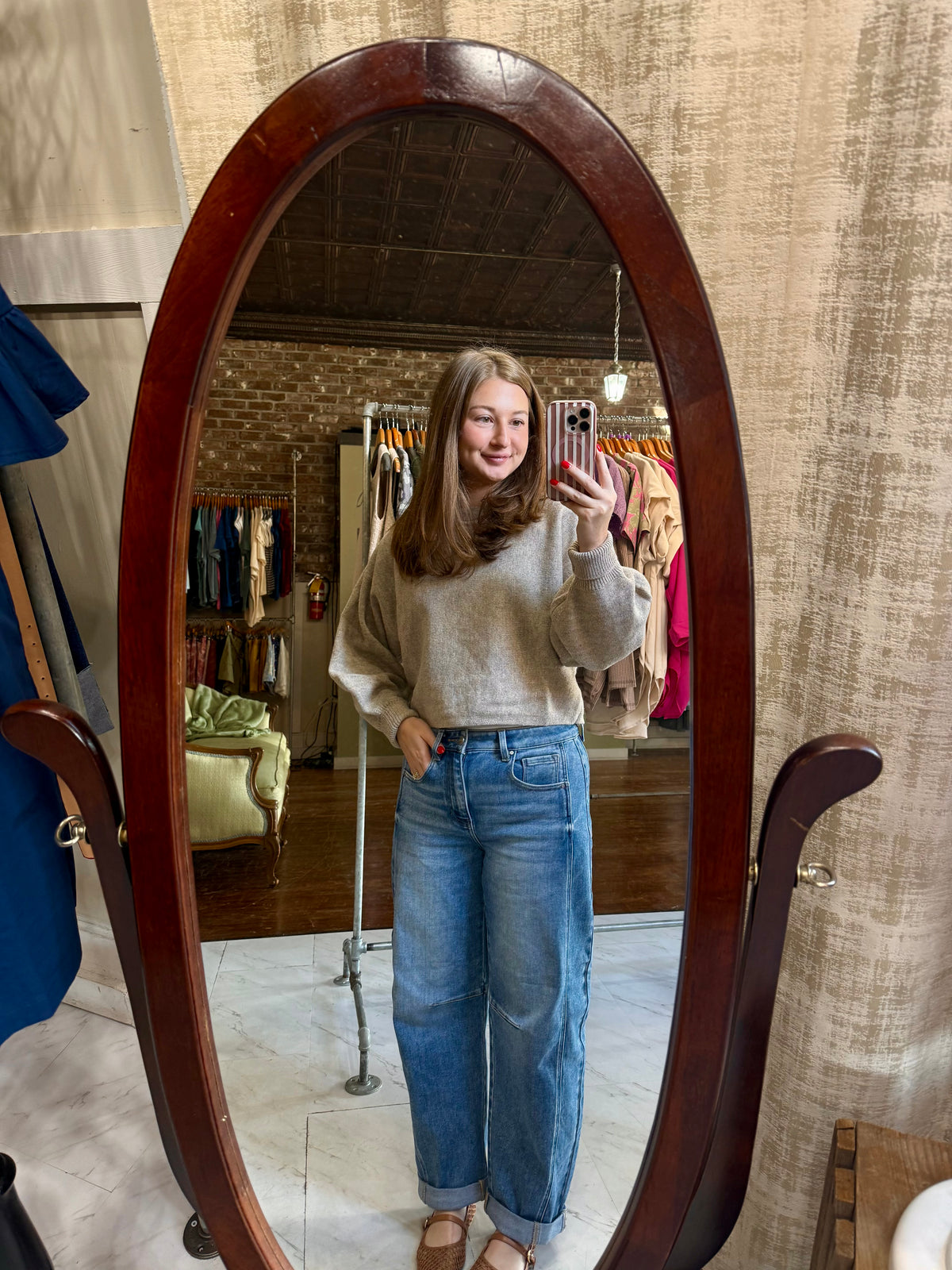 Pippa Sweater - Mocha Grey