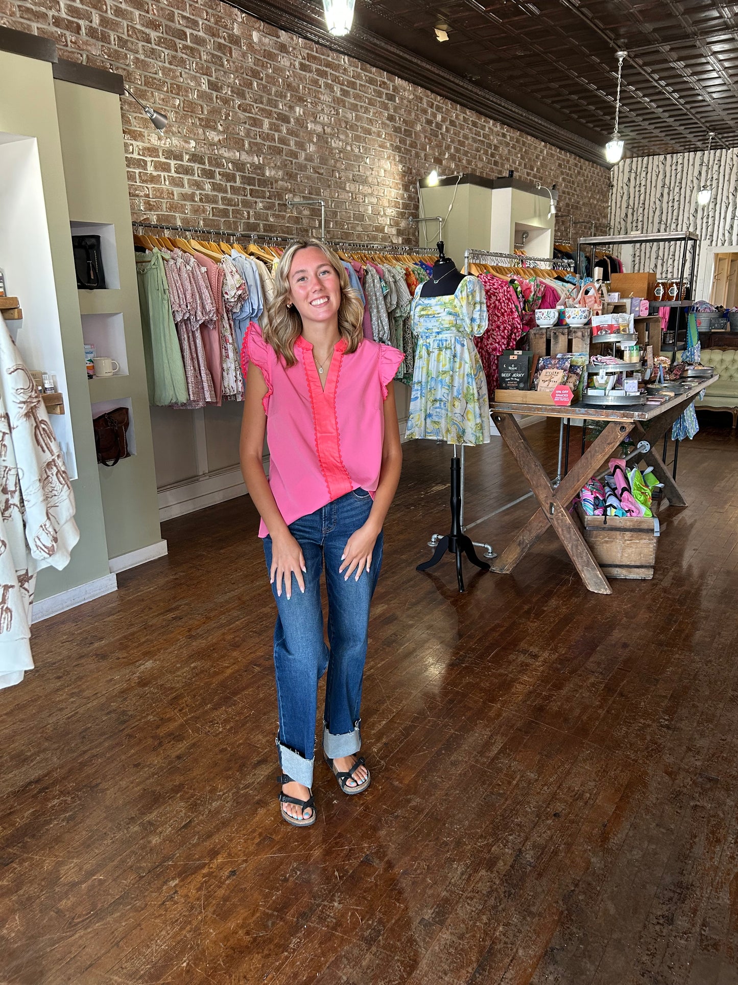 Kira Top | Pink - Mary Square