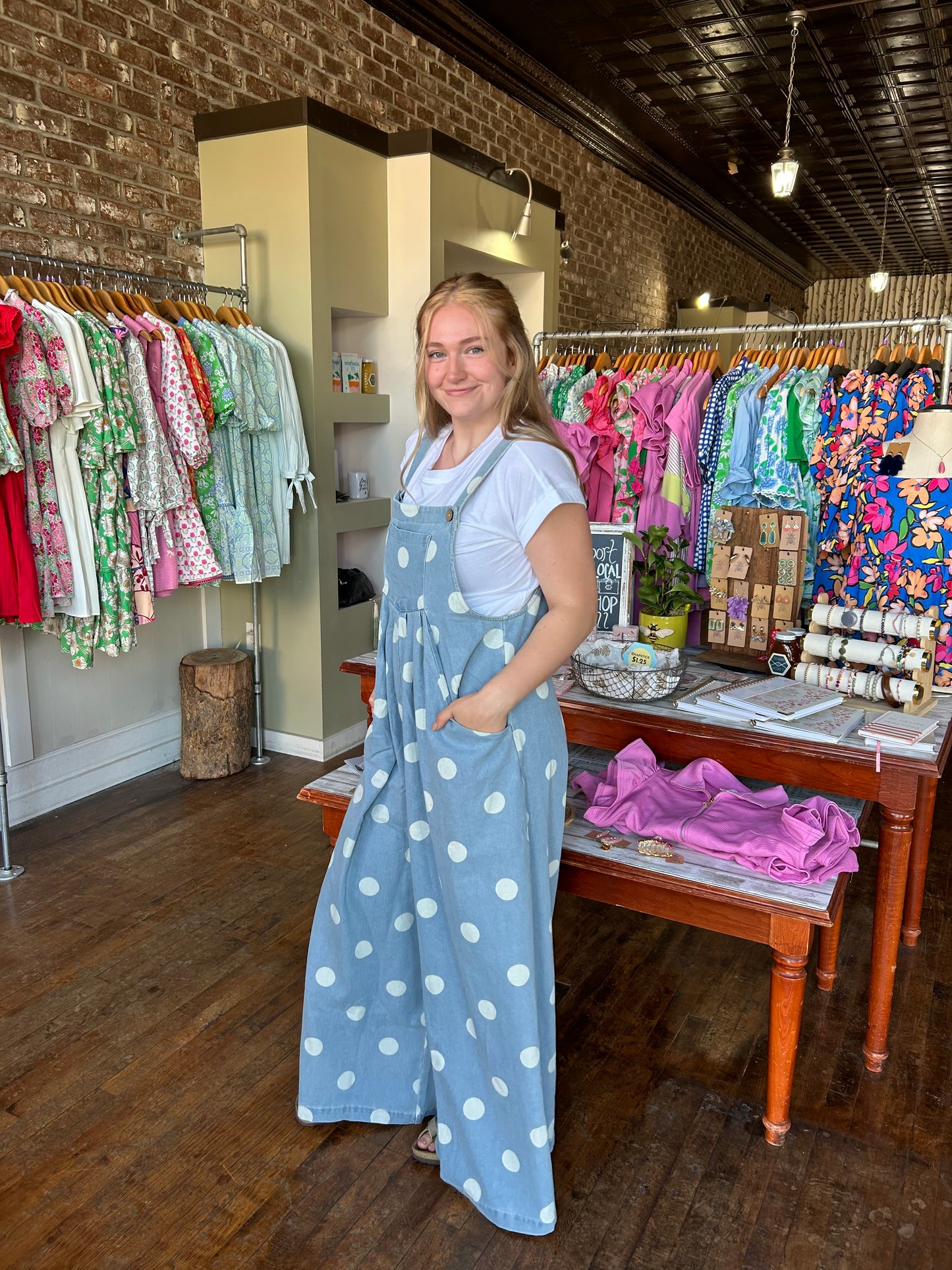 Wren Polka Dot Overalls