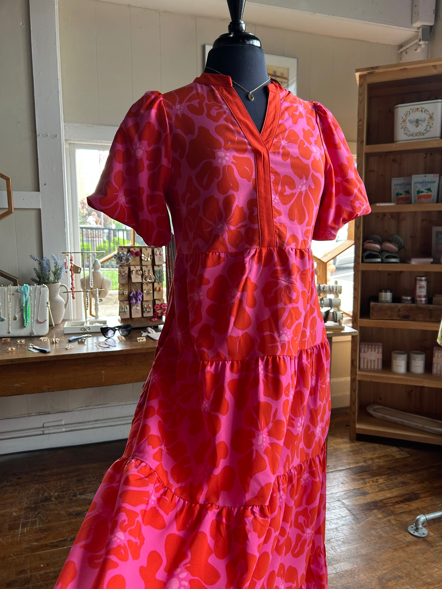 Kinsley Dress | Garden Samba Pink - Mary Square