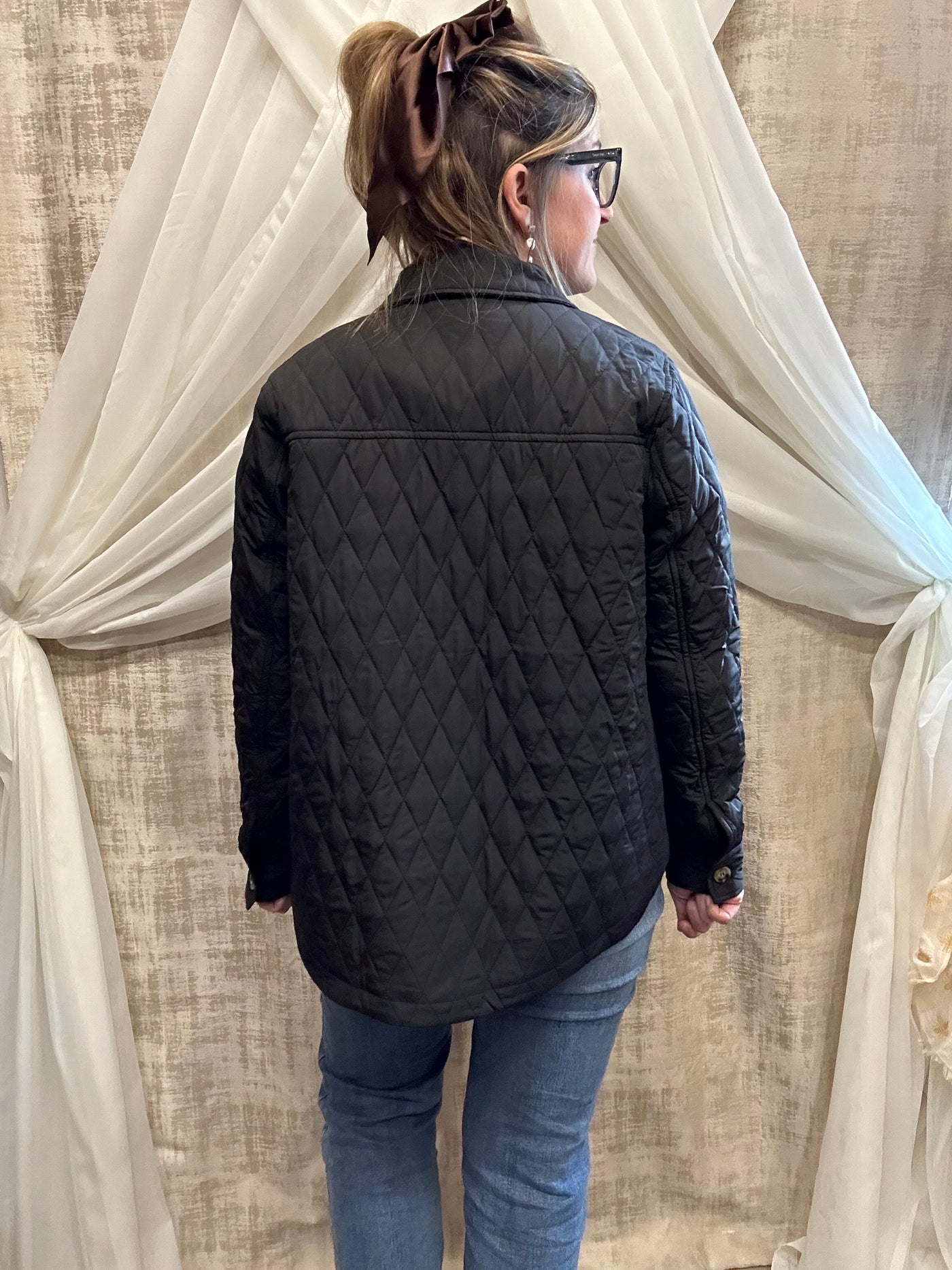 Black Quilted Jacket