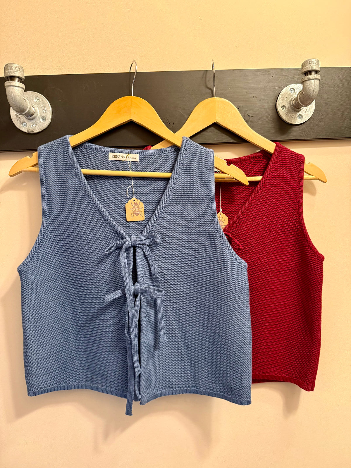 Sophia Sweater Vest - Cabernet