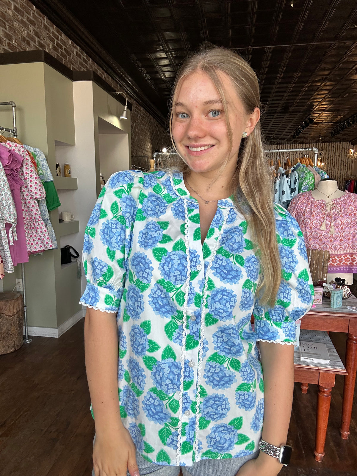 Elaine Top | Summerfair Blue