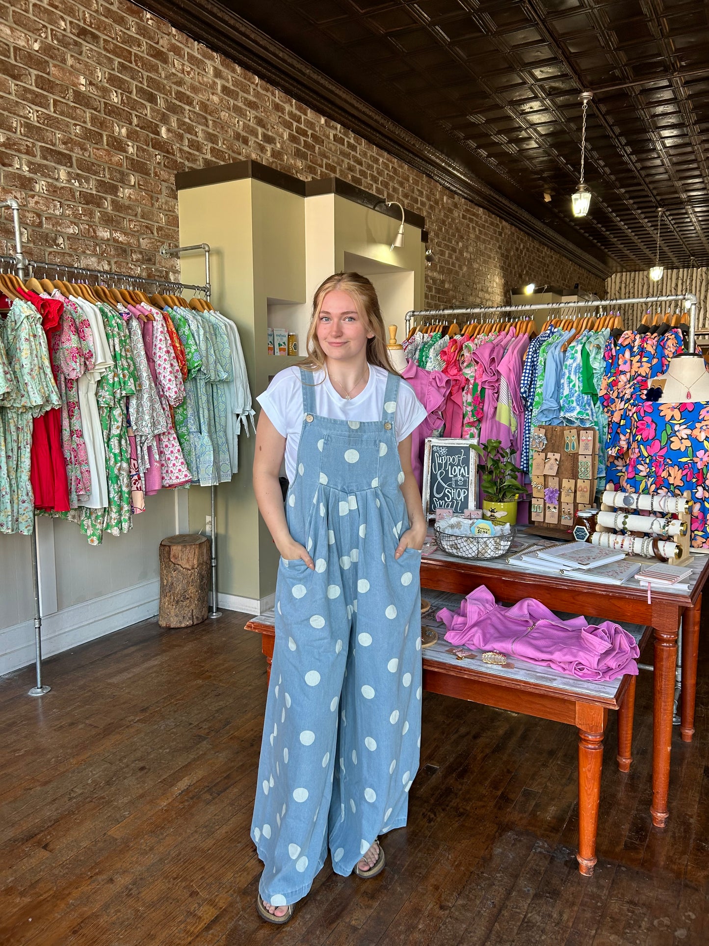 Wren Polka Dot Overalls