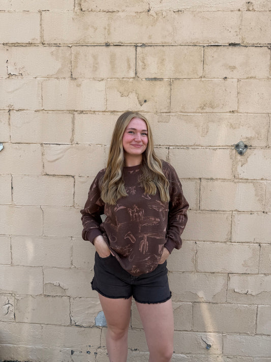 Laine Crewneck - Brown