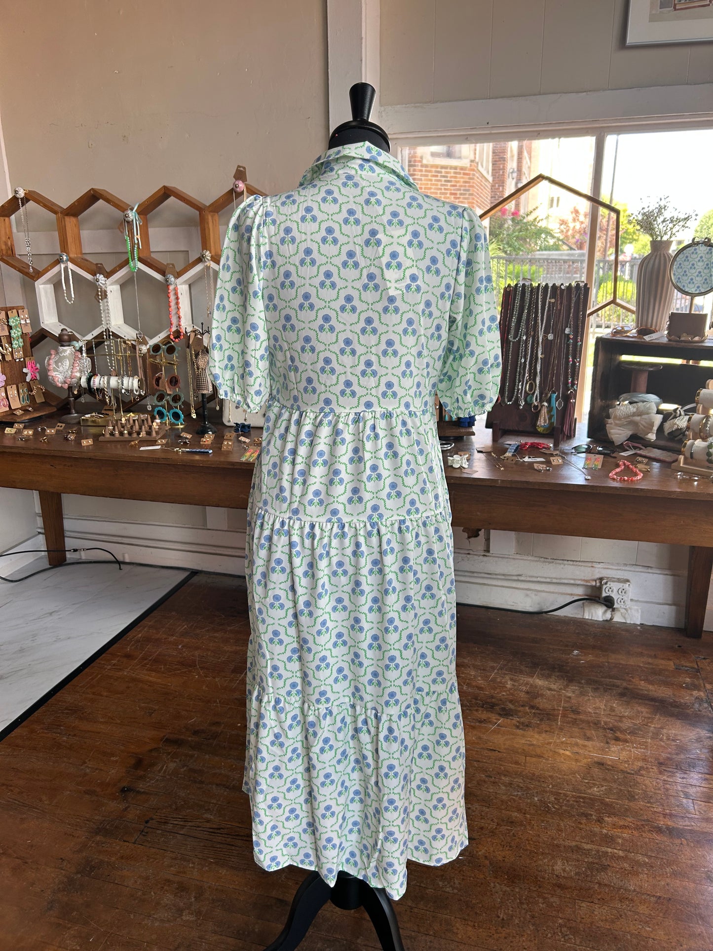 Eloise Dress | Sweetbriar Lattice Blue