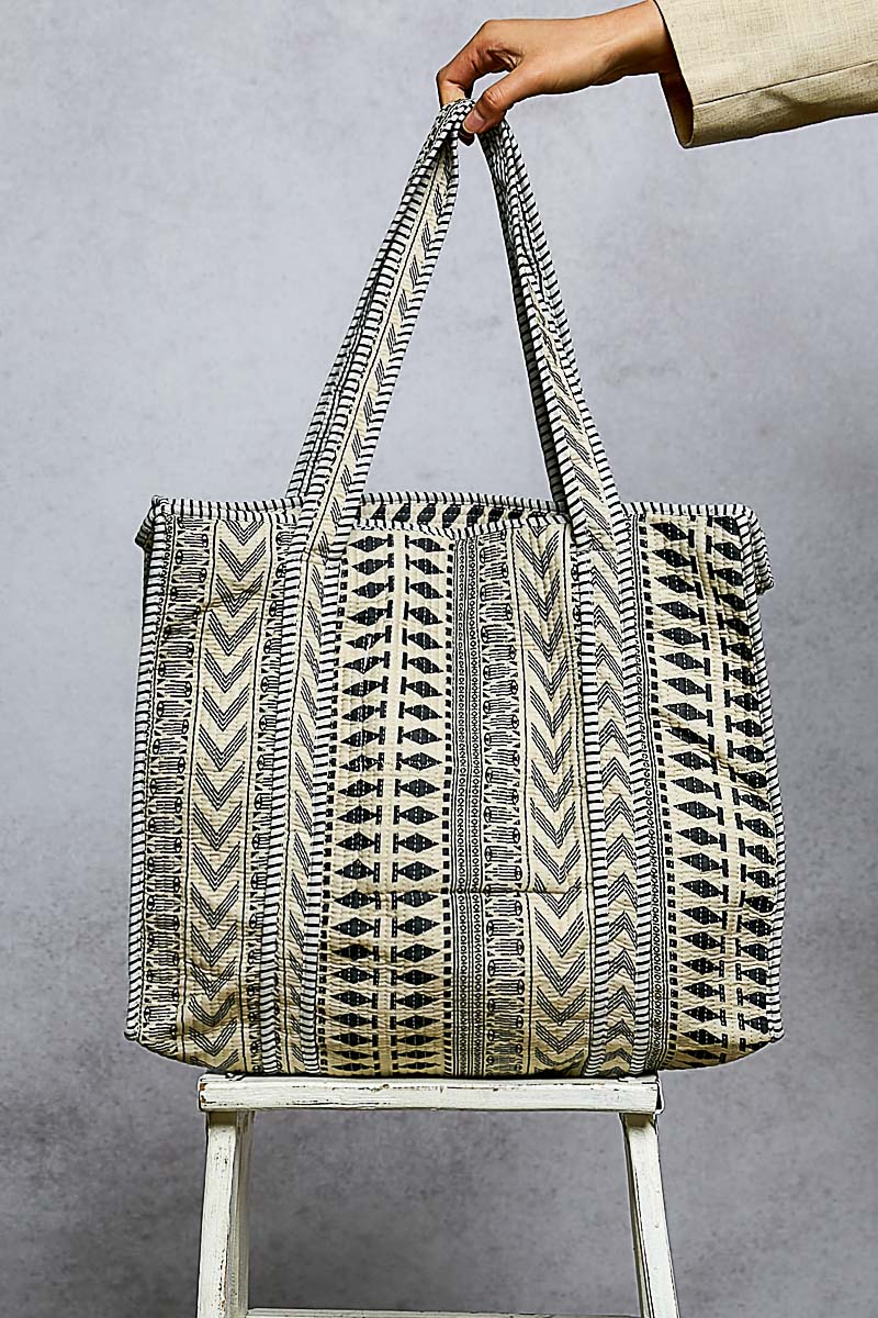 Bohemian Quilted Tote Bag