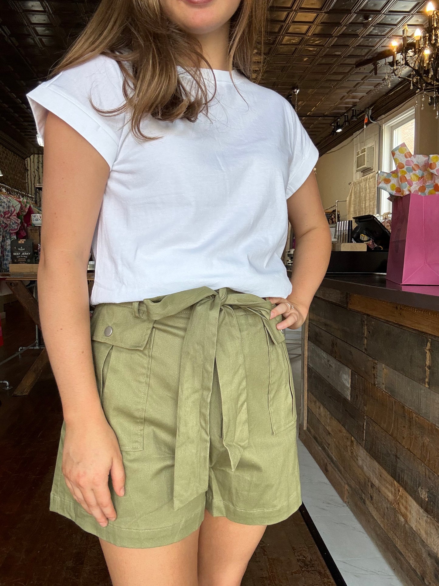Flying Tomato Green Cargo Shorts