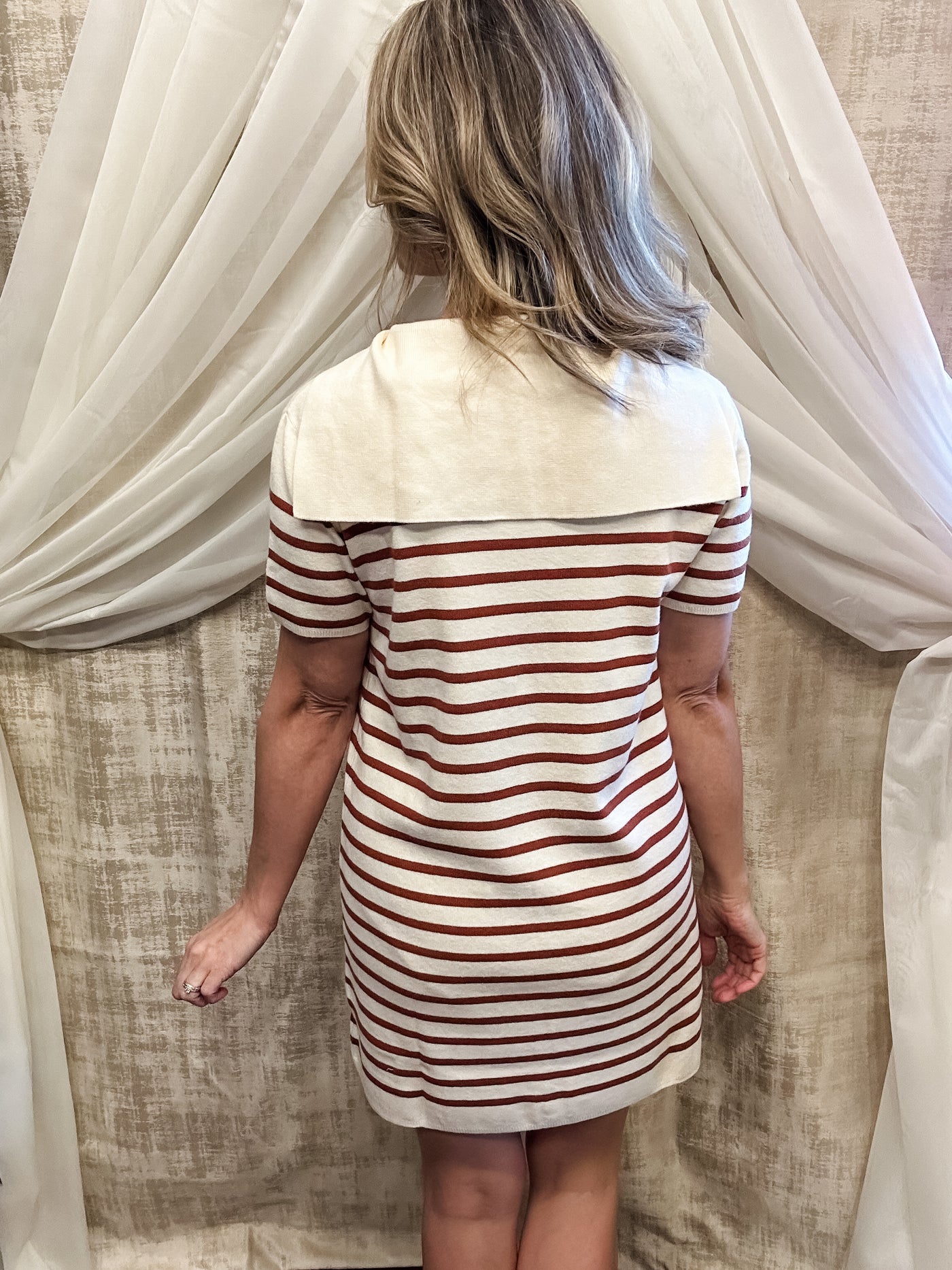 Vanilla Striped Sailor Dress