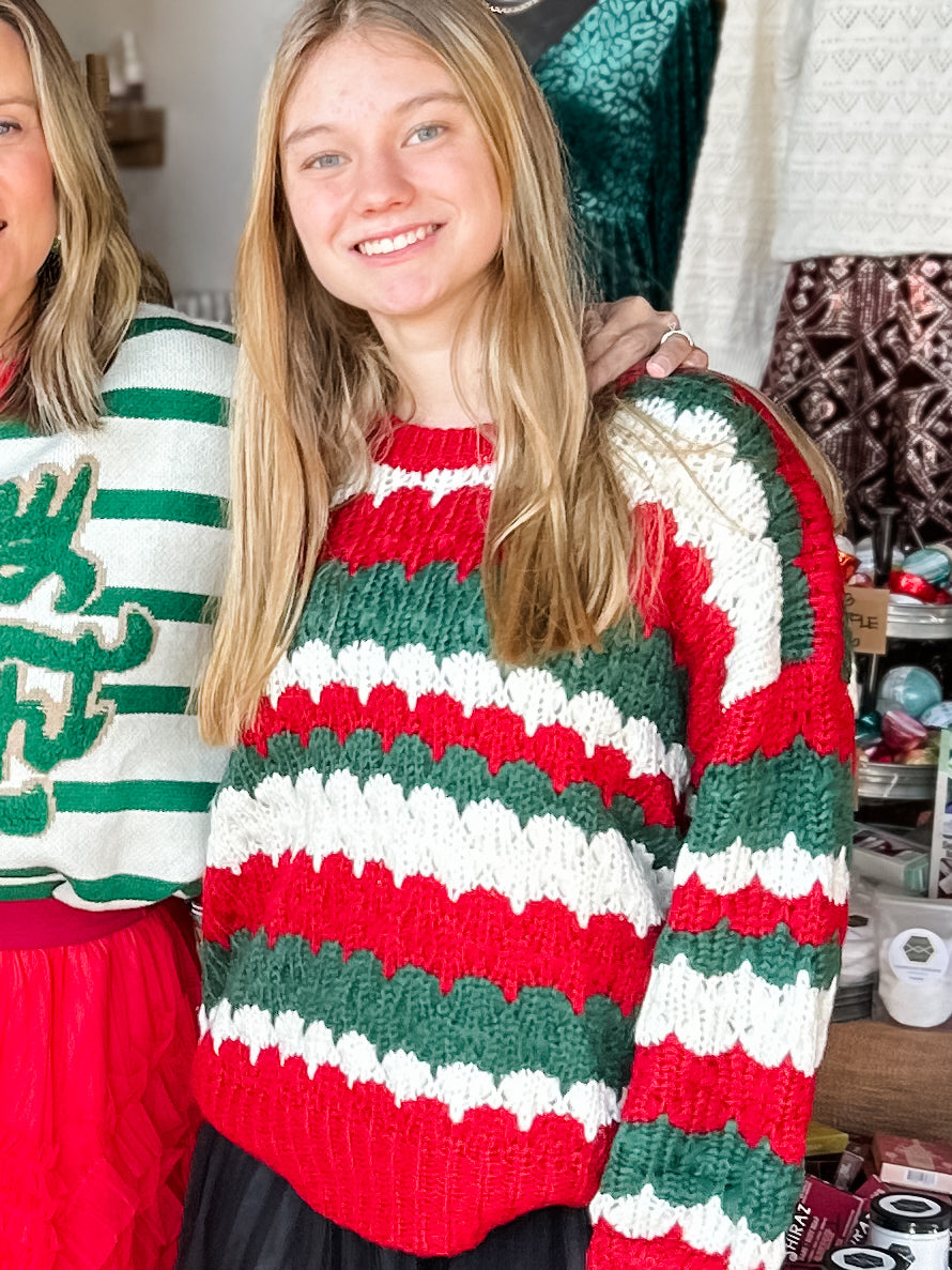 Red and Green Sweater