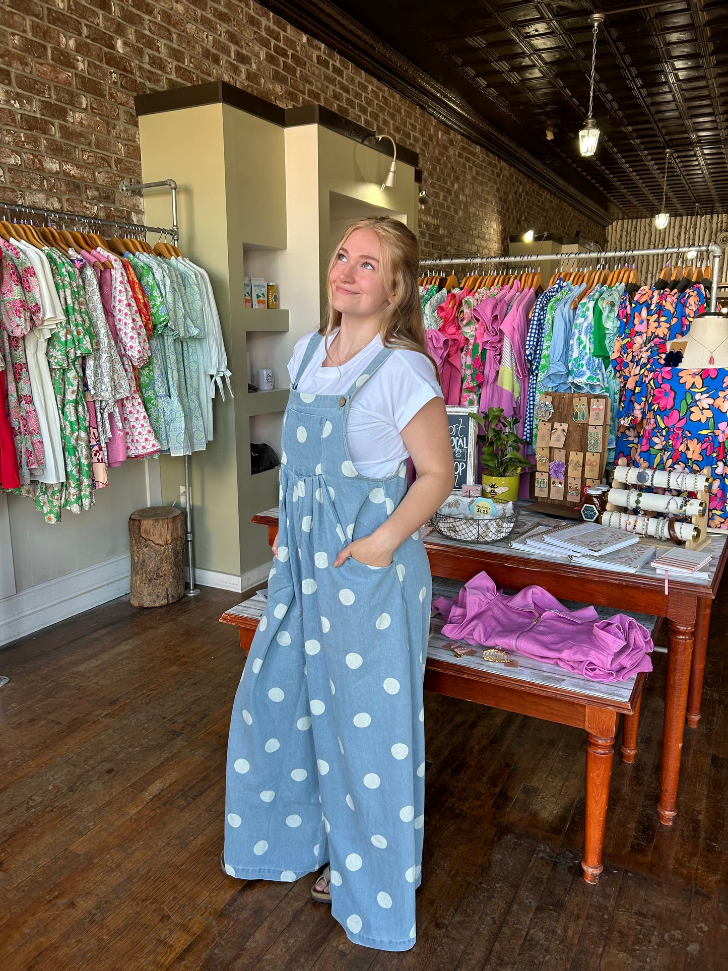 Wren Polka Dot Overalls