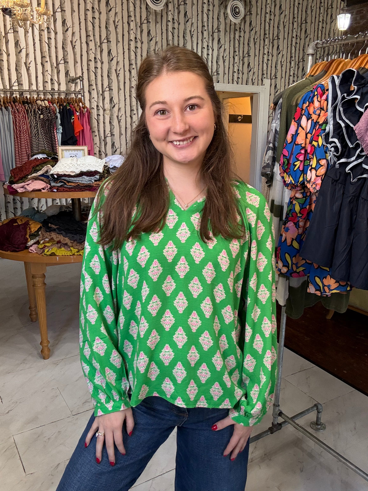 Scarlette Top | Early Riser Green