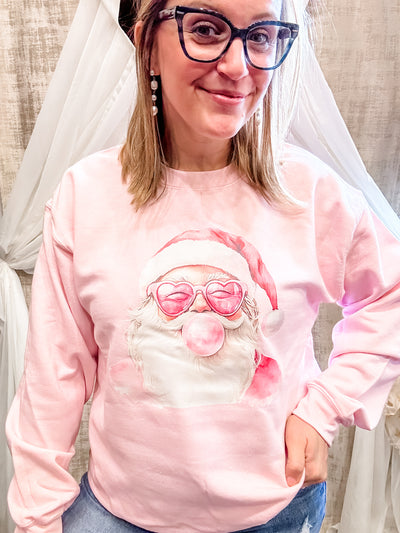 Bubblegum Santa Sweatshirt