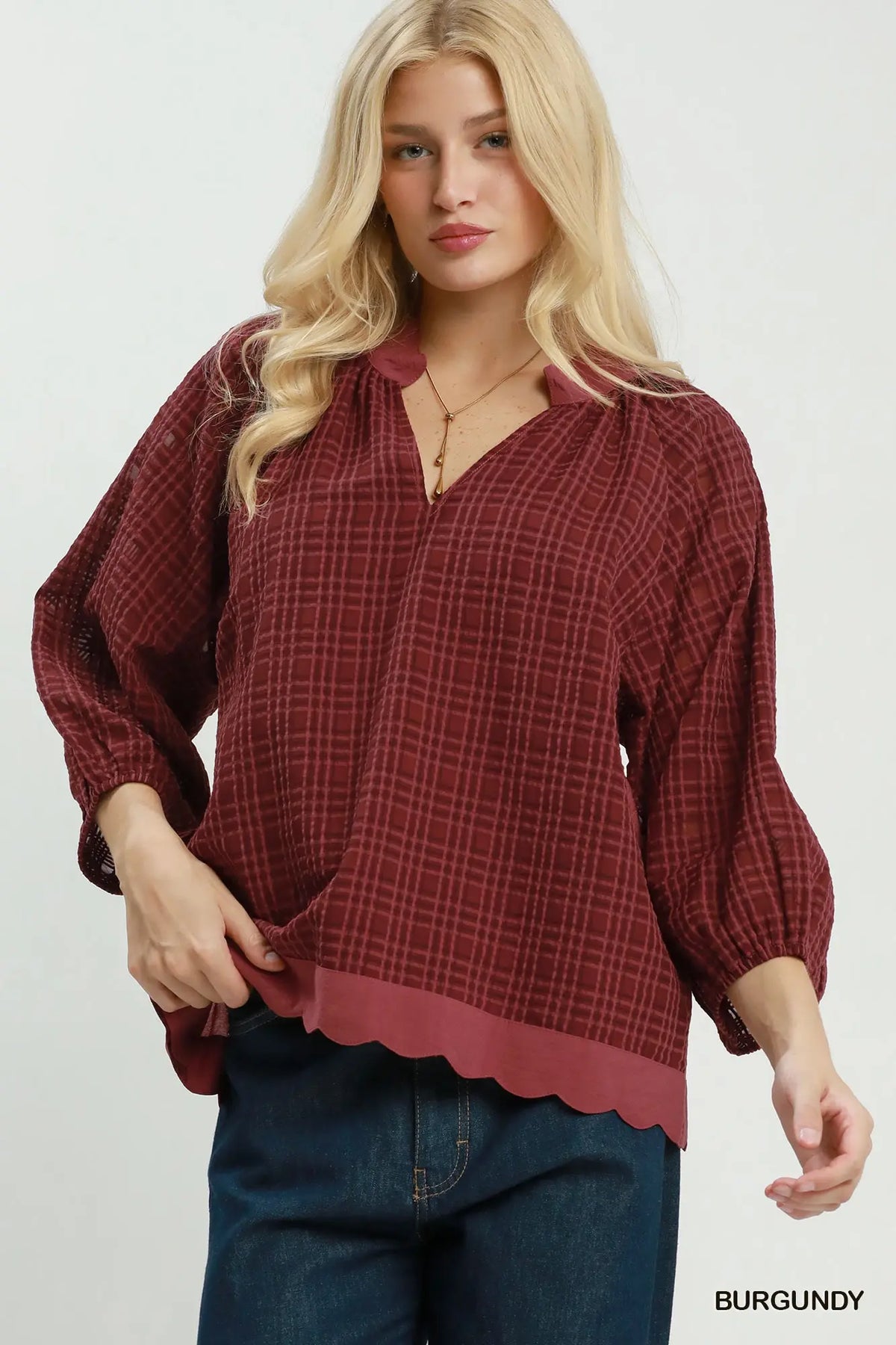 Callahan Top - Burgundy - S-2XL
