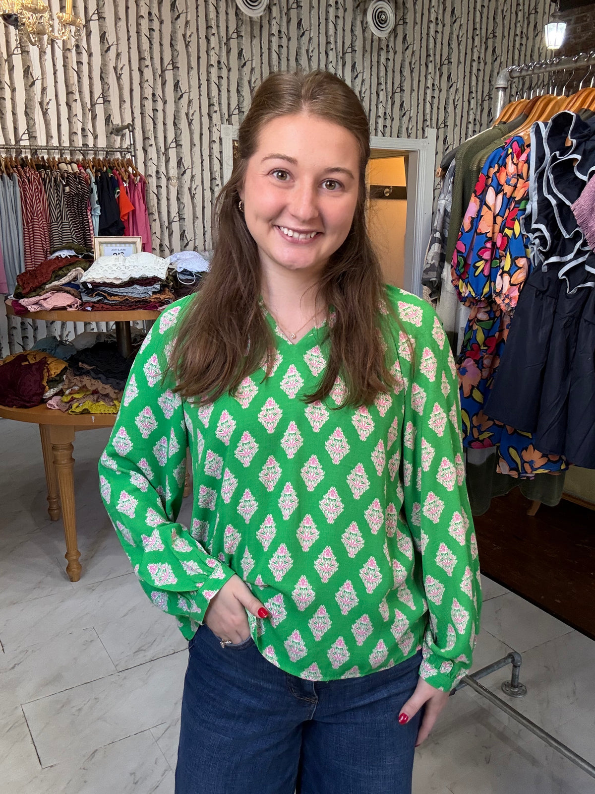 Scarlette Top | Early Riser Green