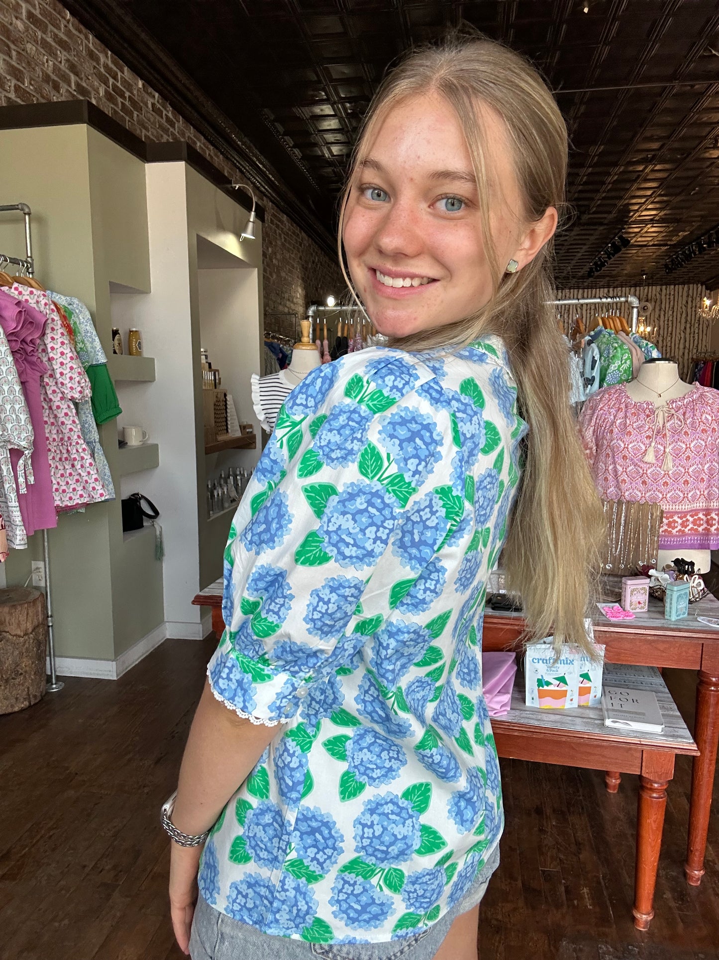Elaine Top | Summerfair Blue