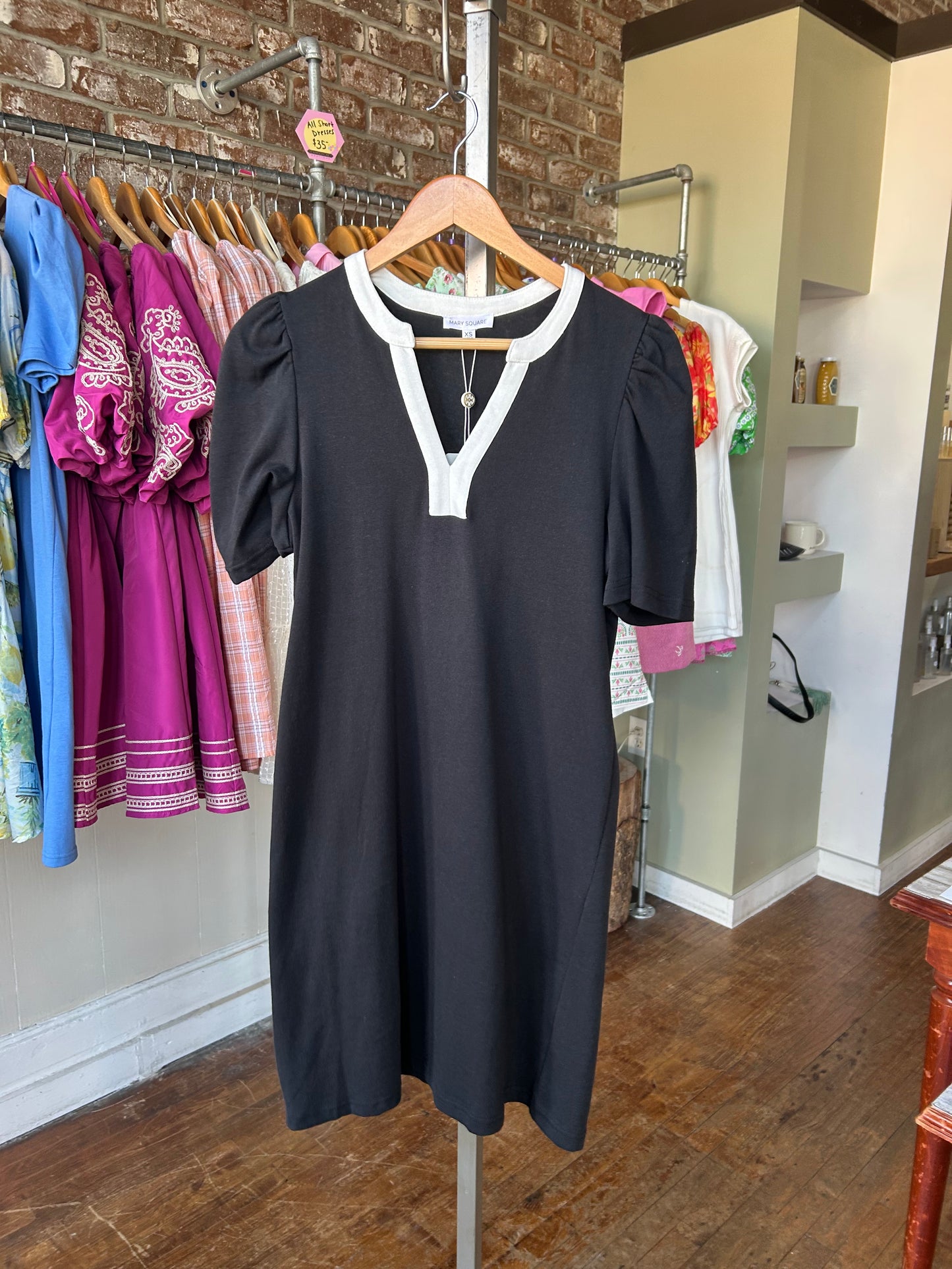 Adelyn T-Shirt Dress | Black - Mary Square
