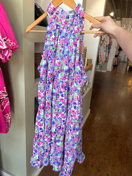 High Neck Shift Dress - Orchid Mix