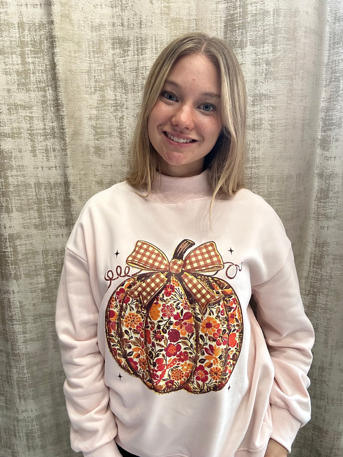 Pumpkin Mockneck - Pink