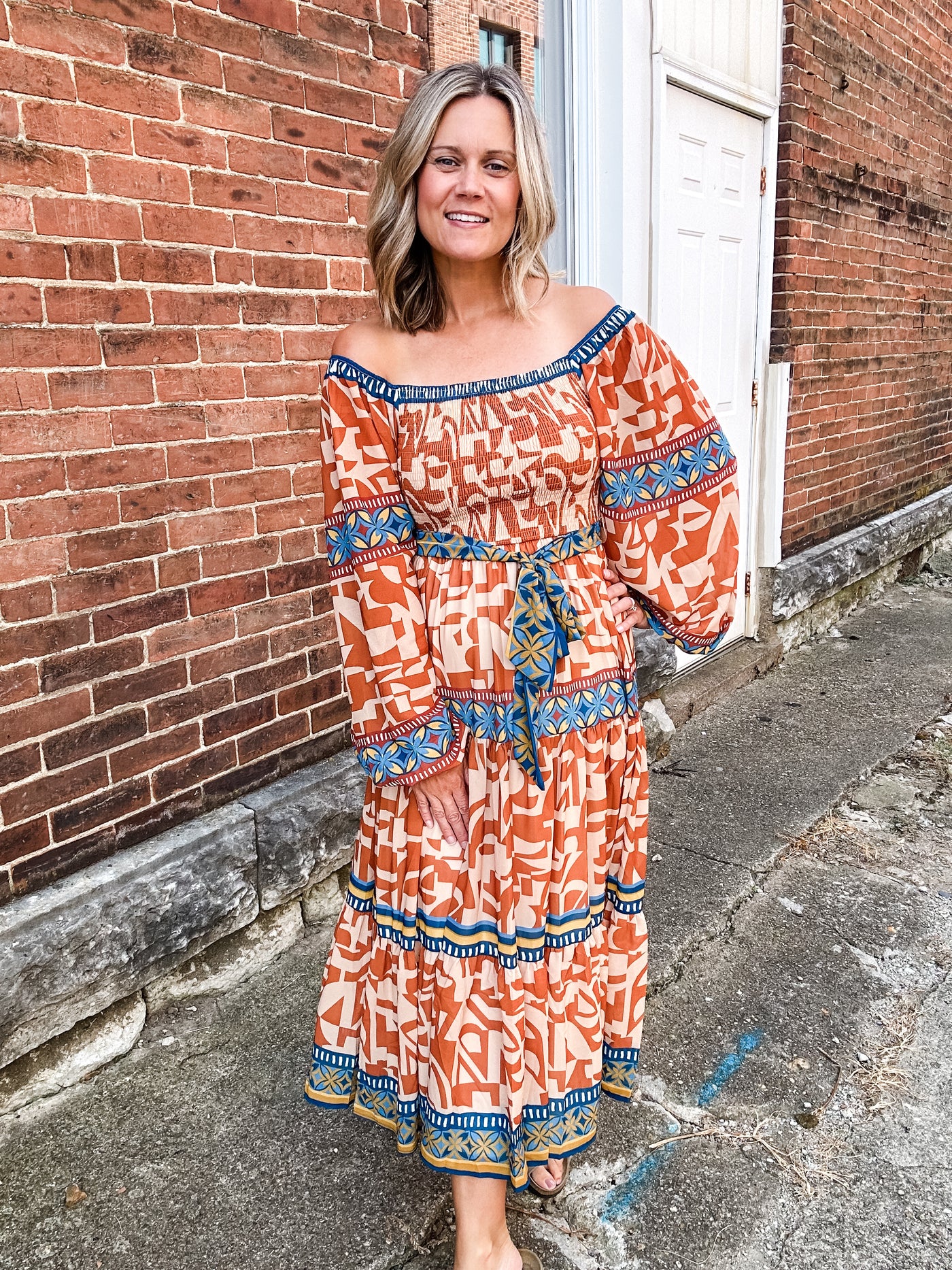 Camel Print Dress