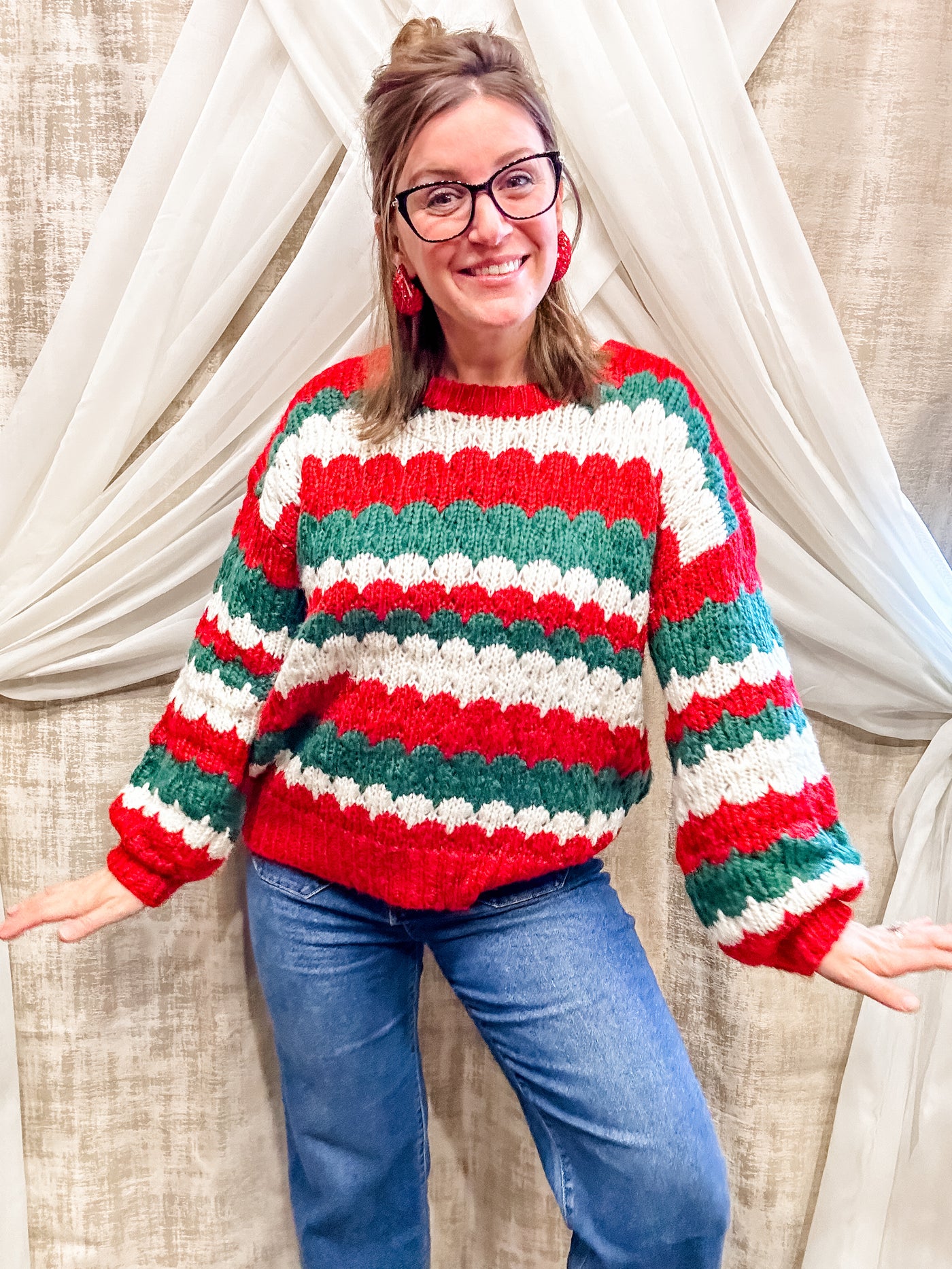 Red and Green Sweater