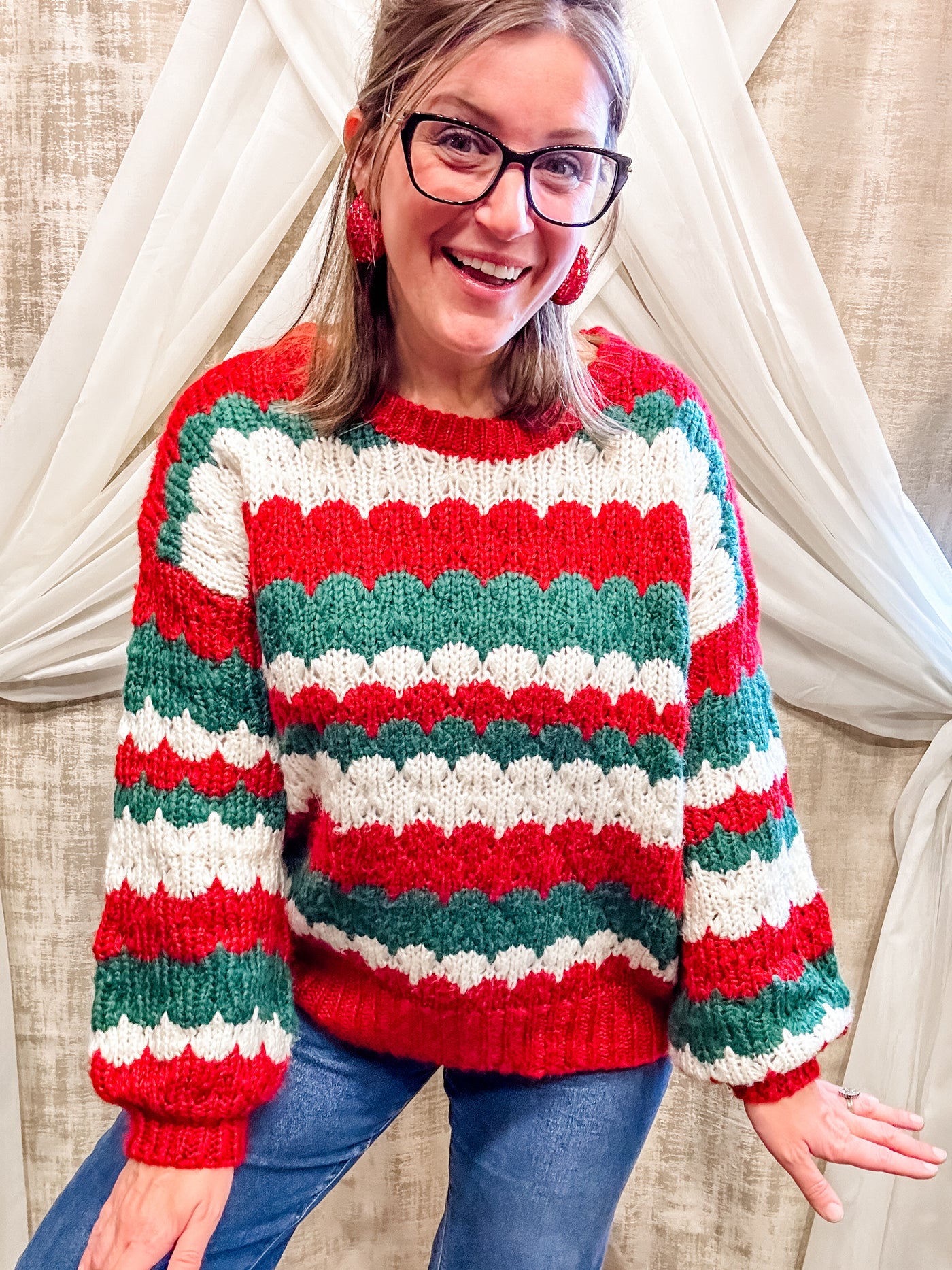 Red and Green Sweater