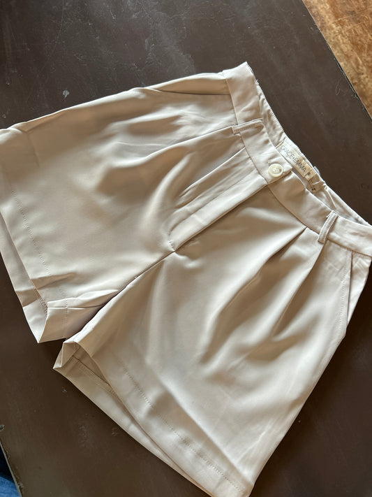 Khaki Trouser Shorts