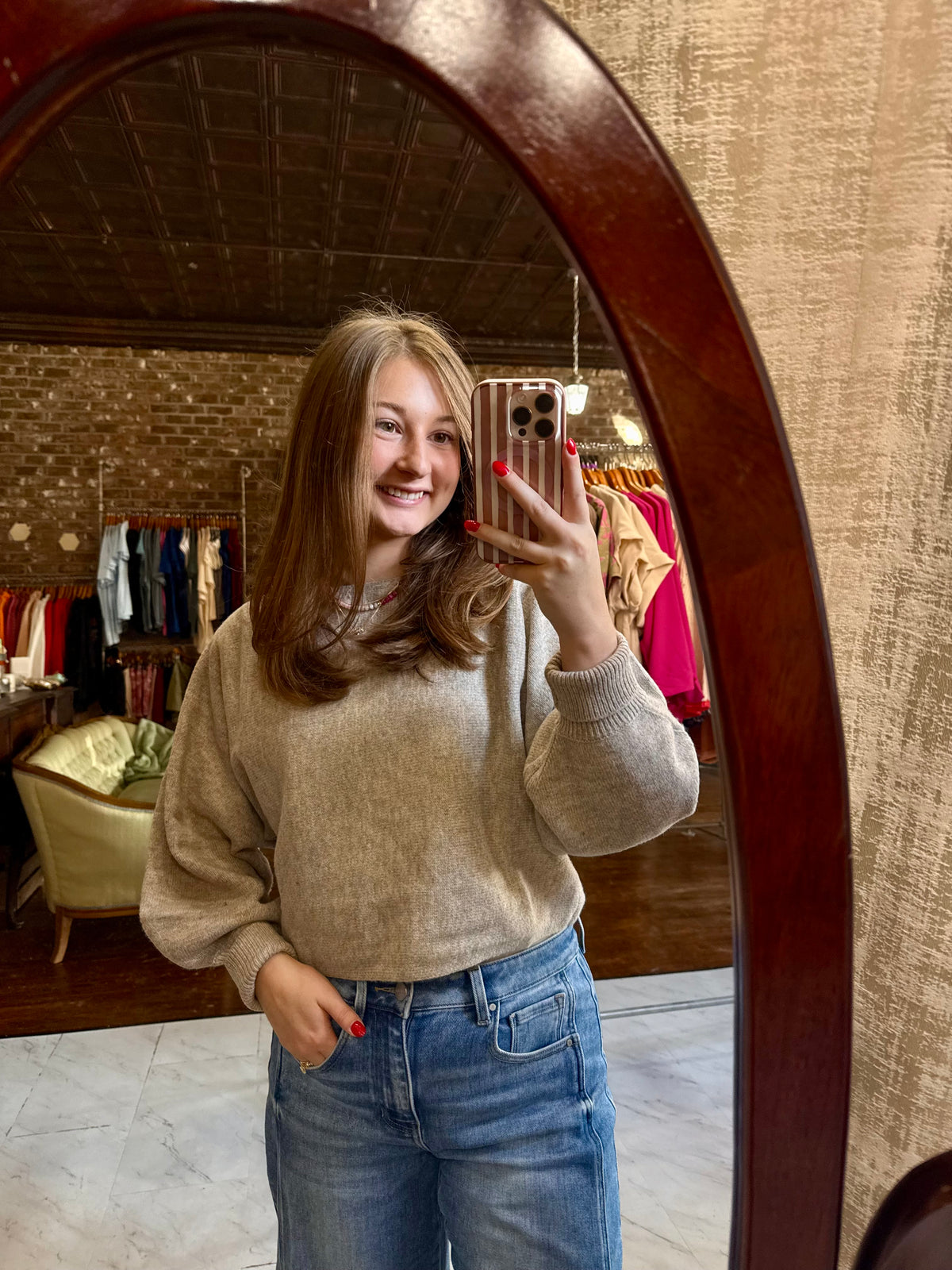 Pippa Sweater - Mocha Grey