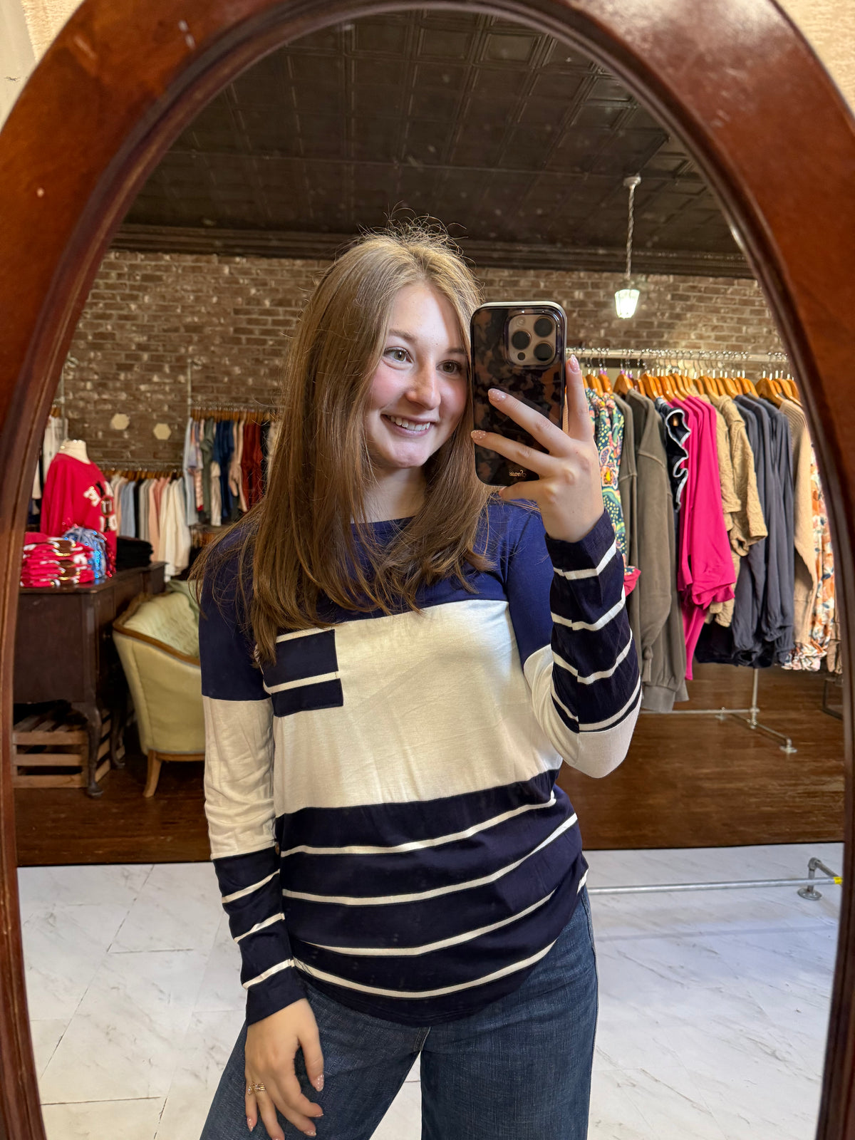 Candace Top - Navy