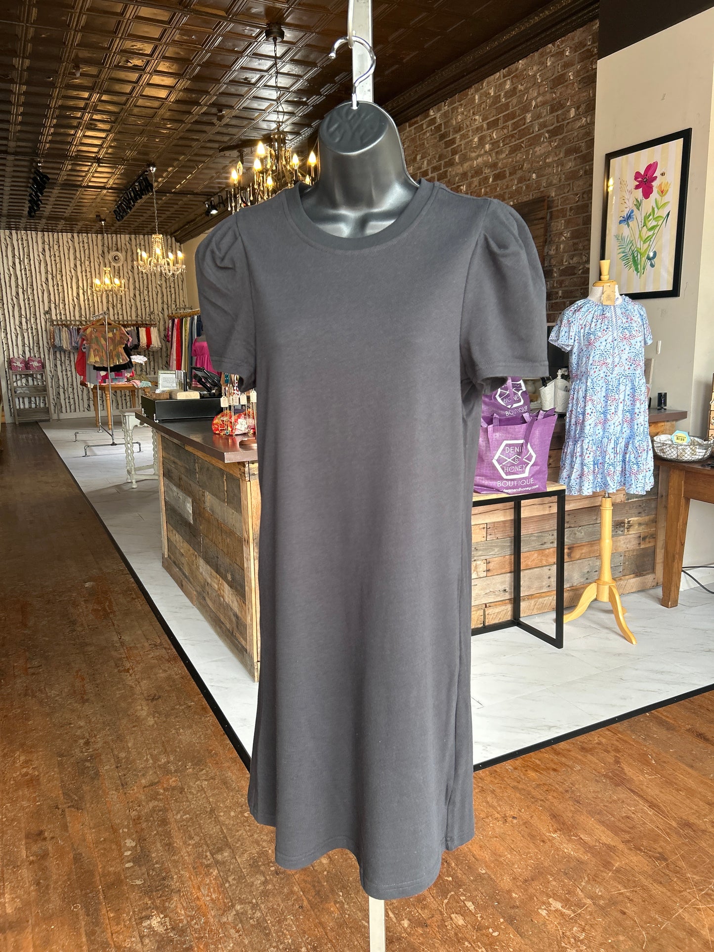 Mary Square - Carolina T-Shirt Dress | Black
