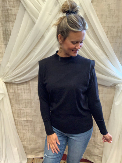 Black Layered Look Sweater