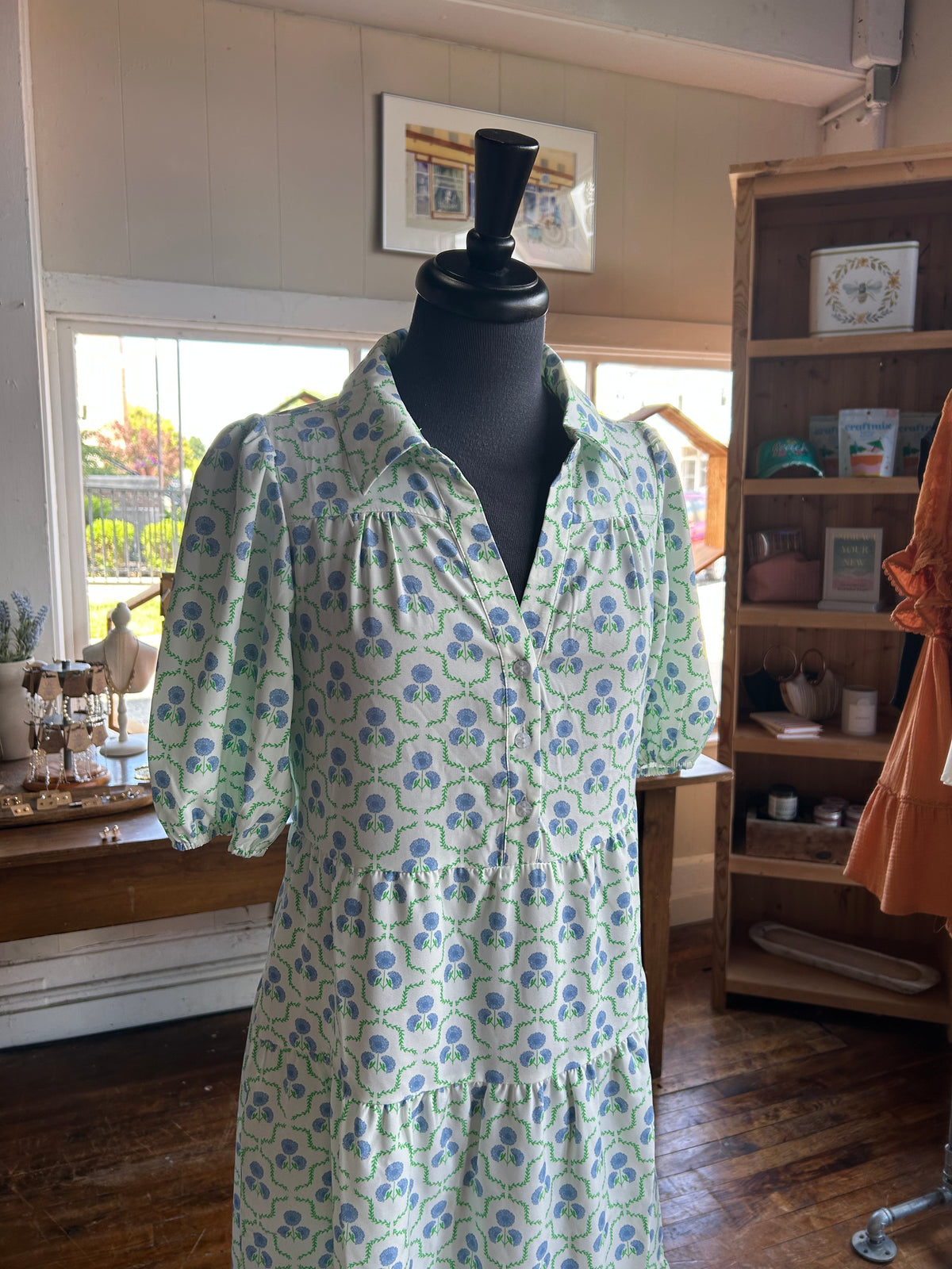 Eloise Dress | Sweetbriar Lattice Blue