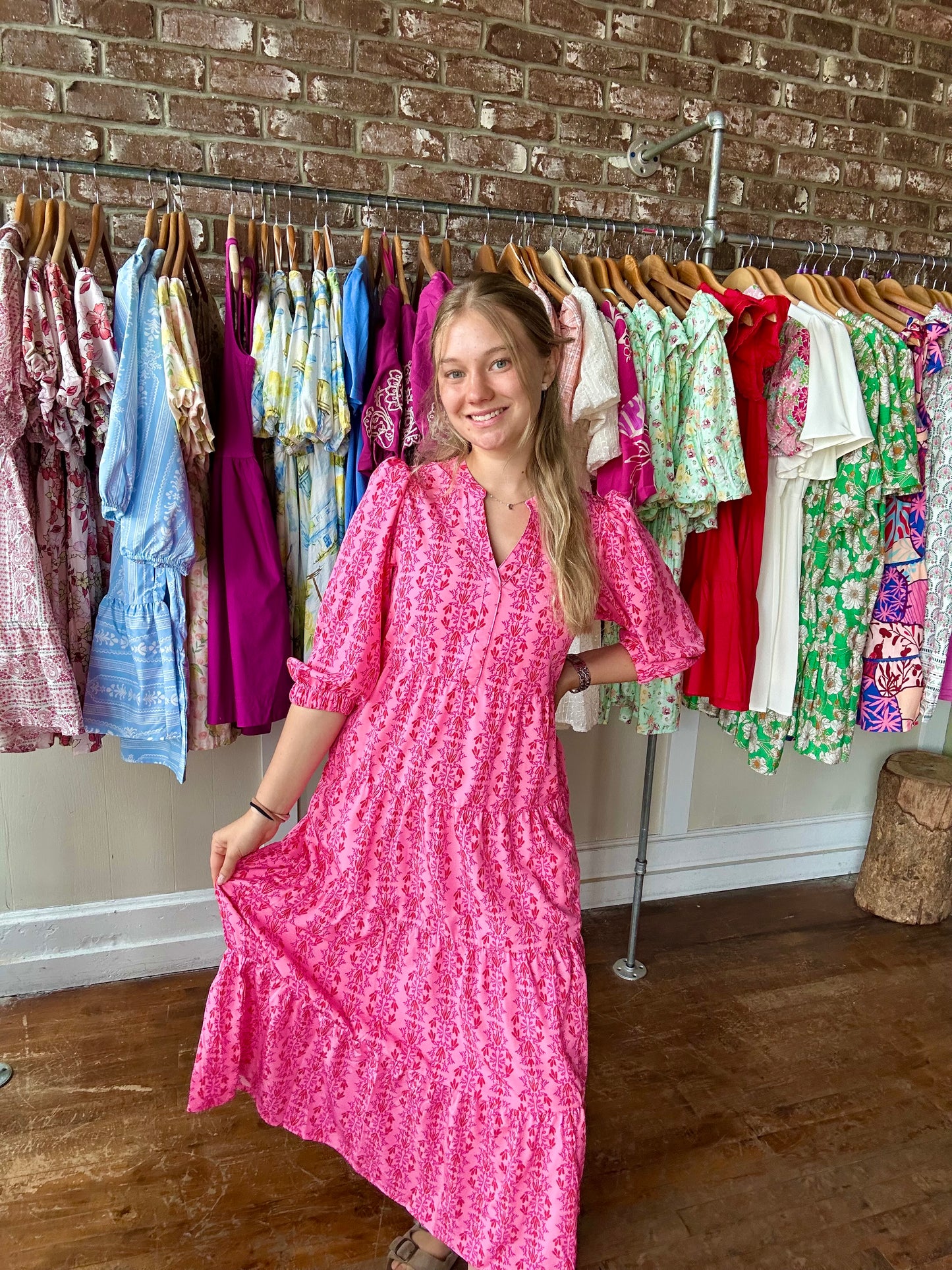Cameron Dress | Heirloom Vine Pink